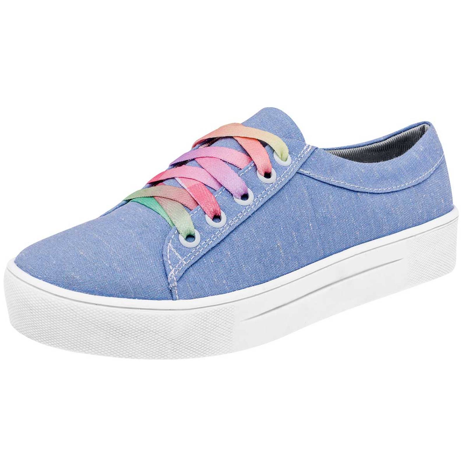 TENIS de Nazzcar Para Mujer en Azul 7305 T4