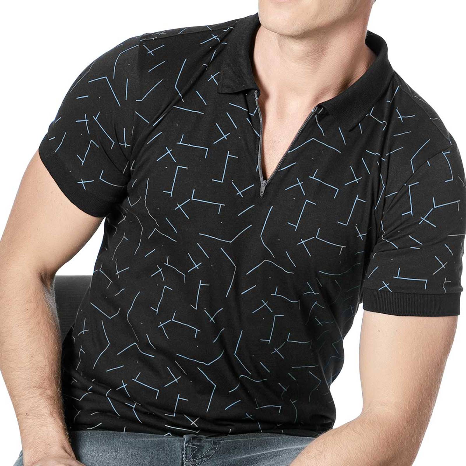 PLAYERA de Mossimo Para Hombre Negro BRESSON T4