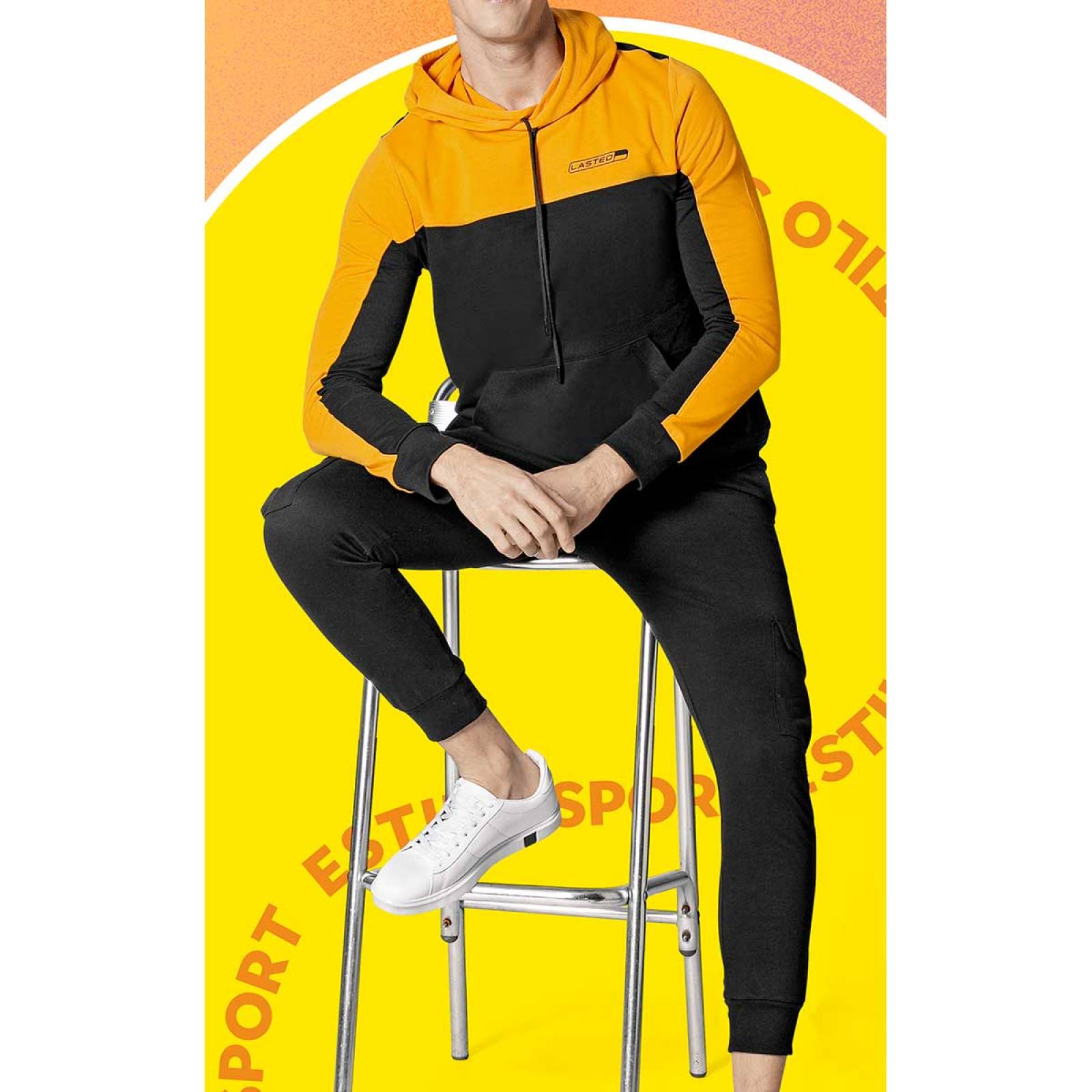 CONJUNTO de Punto zeta Para Hombre Negro ACCJSP003 T4