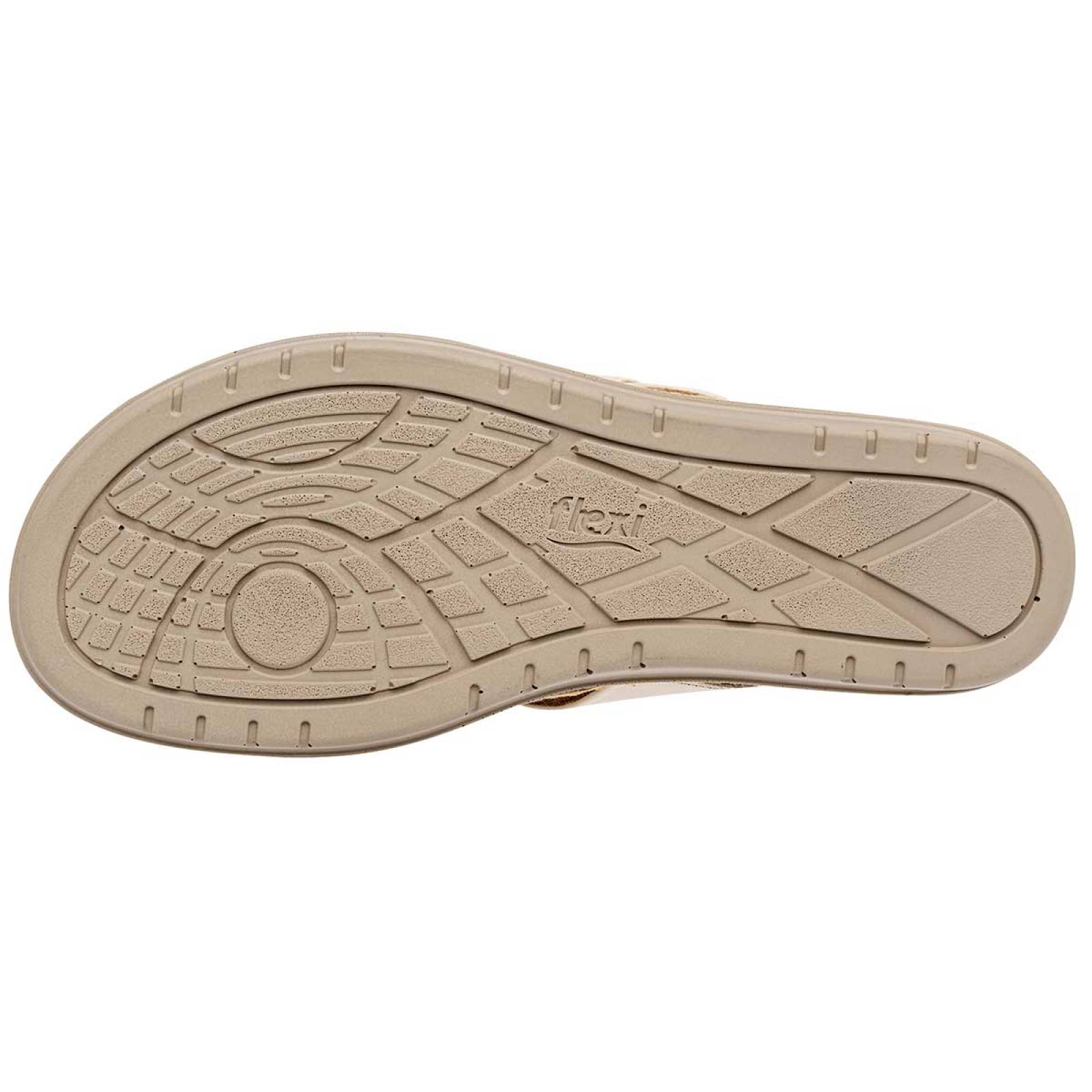 SANDALIA PATA DE GALLO de Flexi Para Mujer en Beige 100221 T6