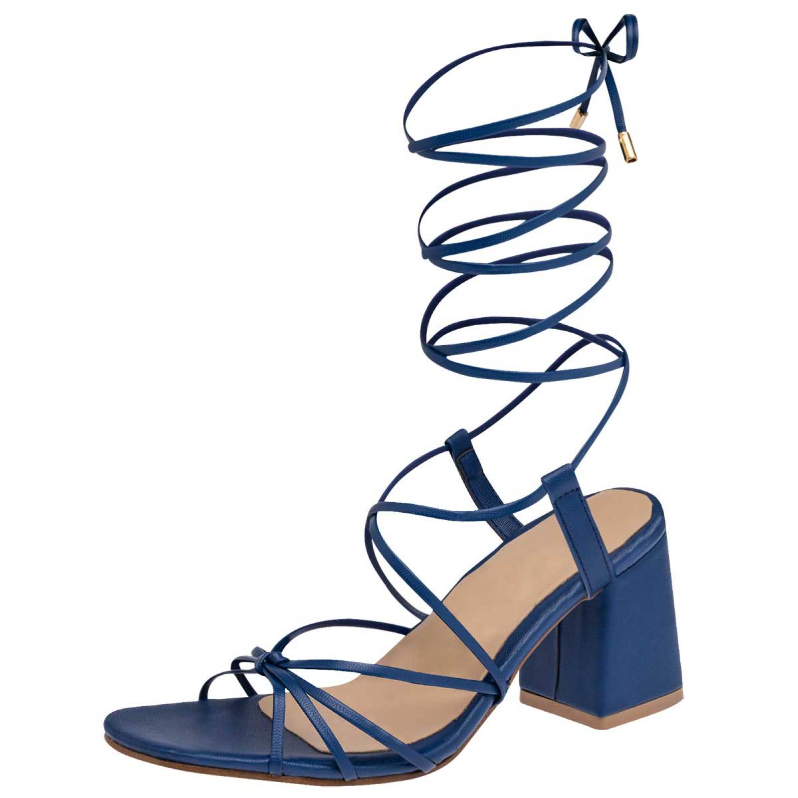 ZAPATILLA ROMANA de Lady one Para Mujer en Azul LI0131 T6