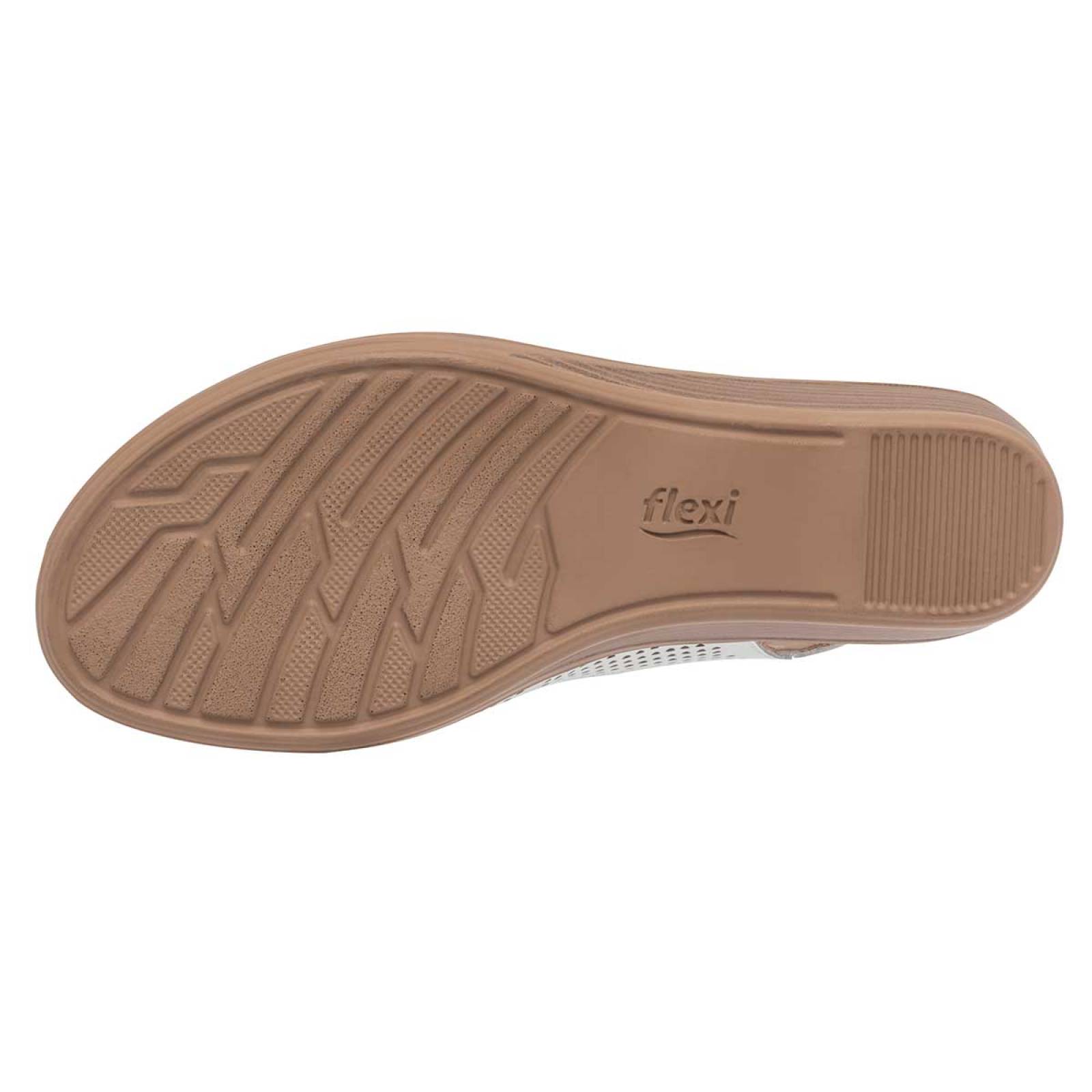 PLATAFORMA CALADA de Flexi Para Mujer en Blanco 123704 T6
