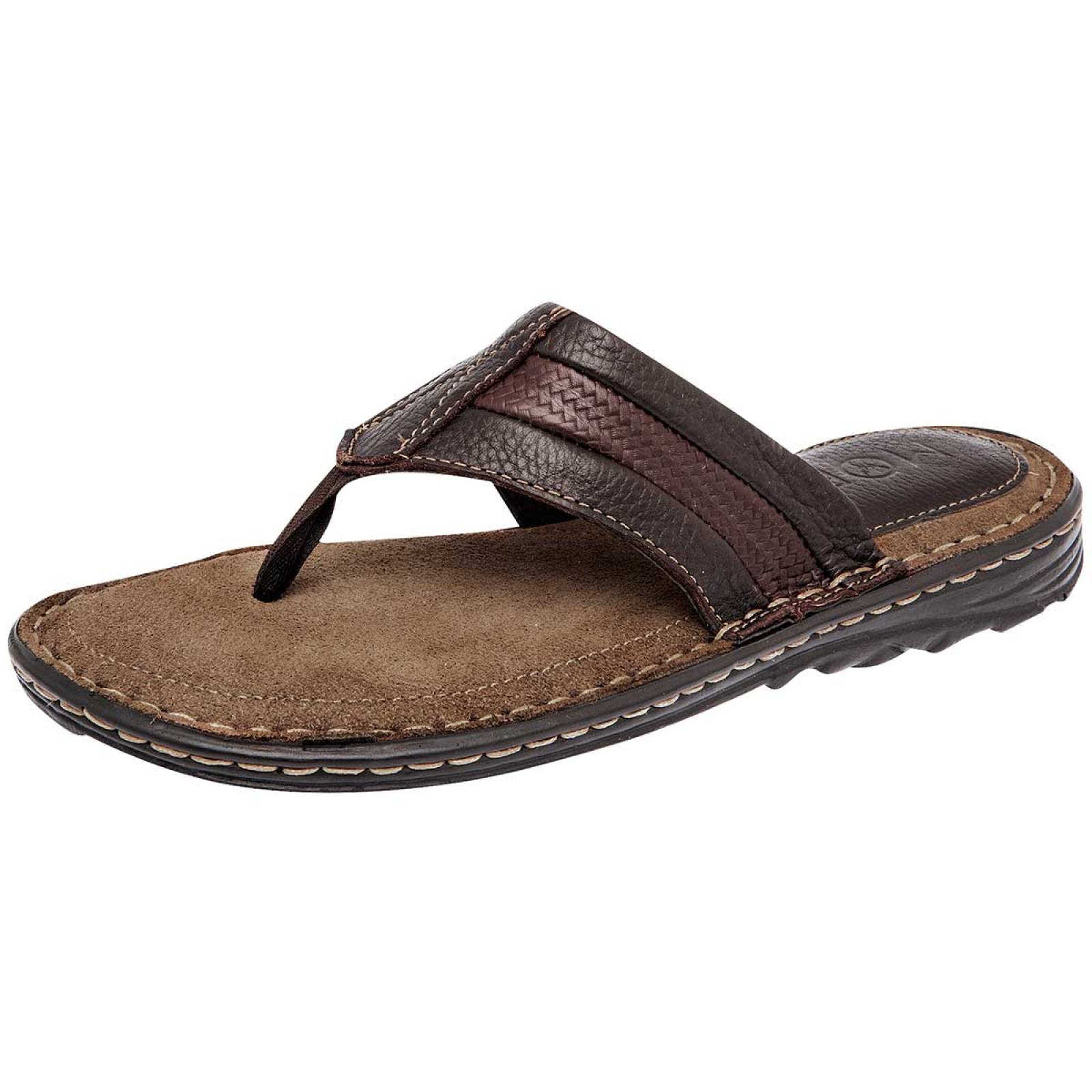 SANDALIA PATA DE GALLO de Moel Para Hombre en Cafe 030 T6