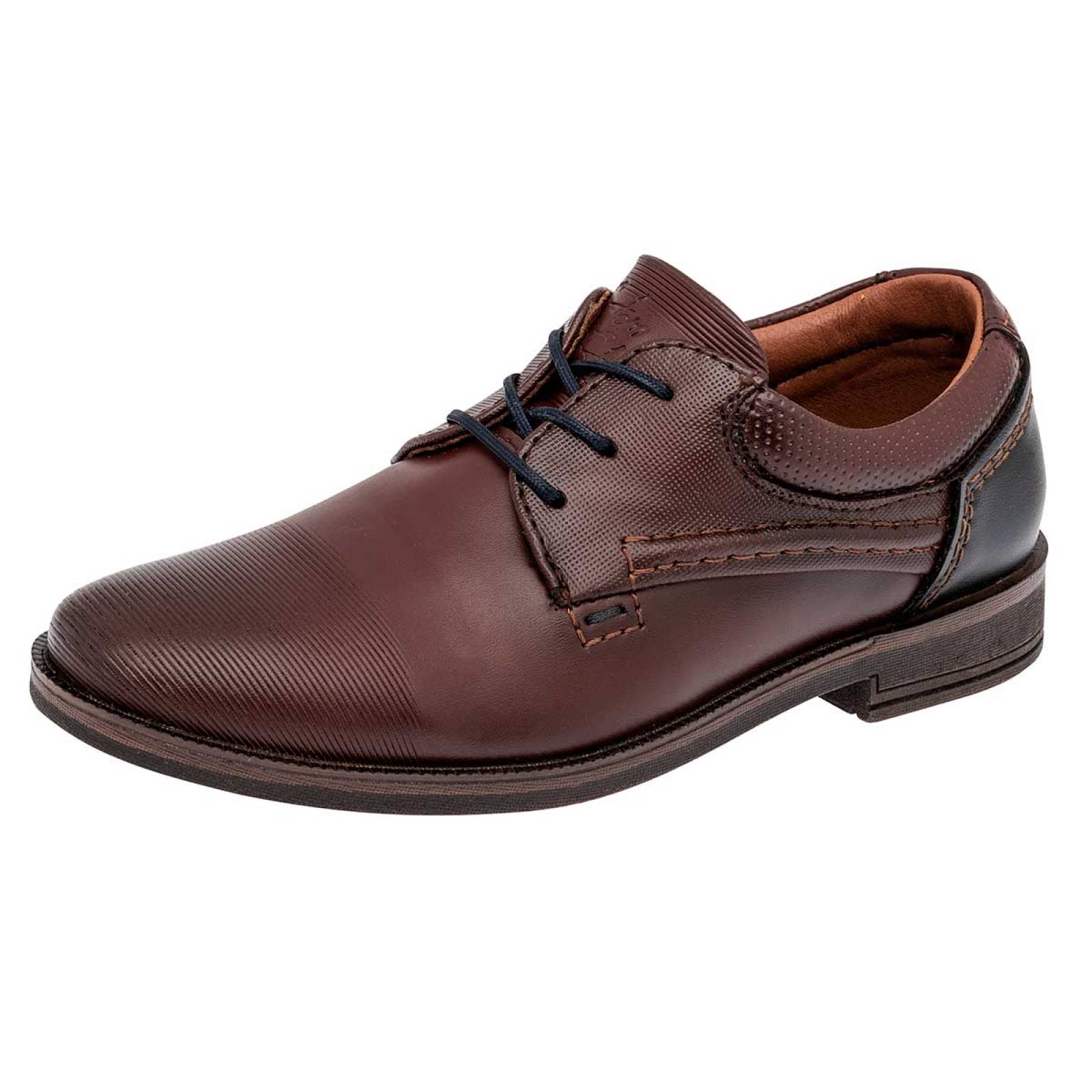 ZAPATO DE VESTIR de Negro total Para Hombre en Cafe 4217 T6
