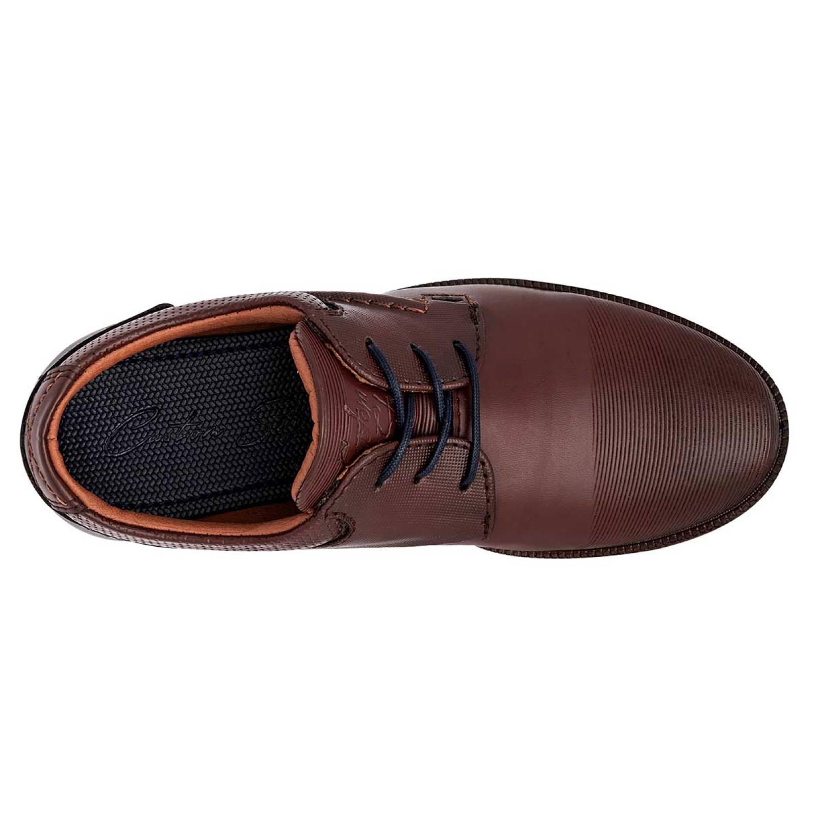 ZAPATO DE VESTIR de Negro total Para Hombre en Cafe 4217 T6