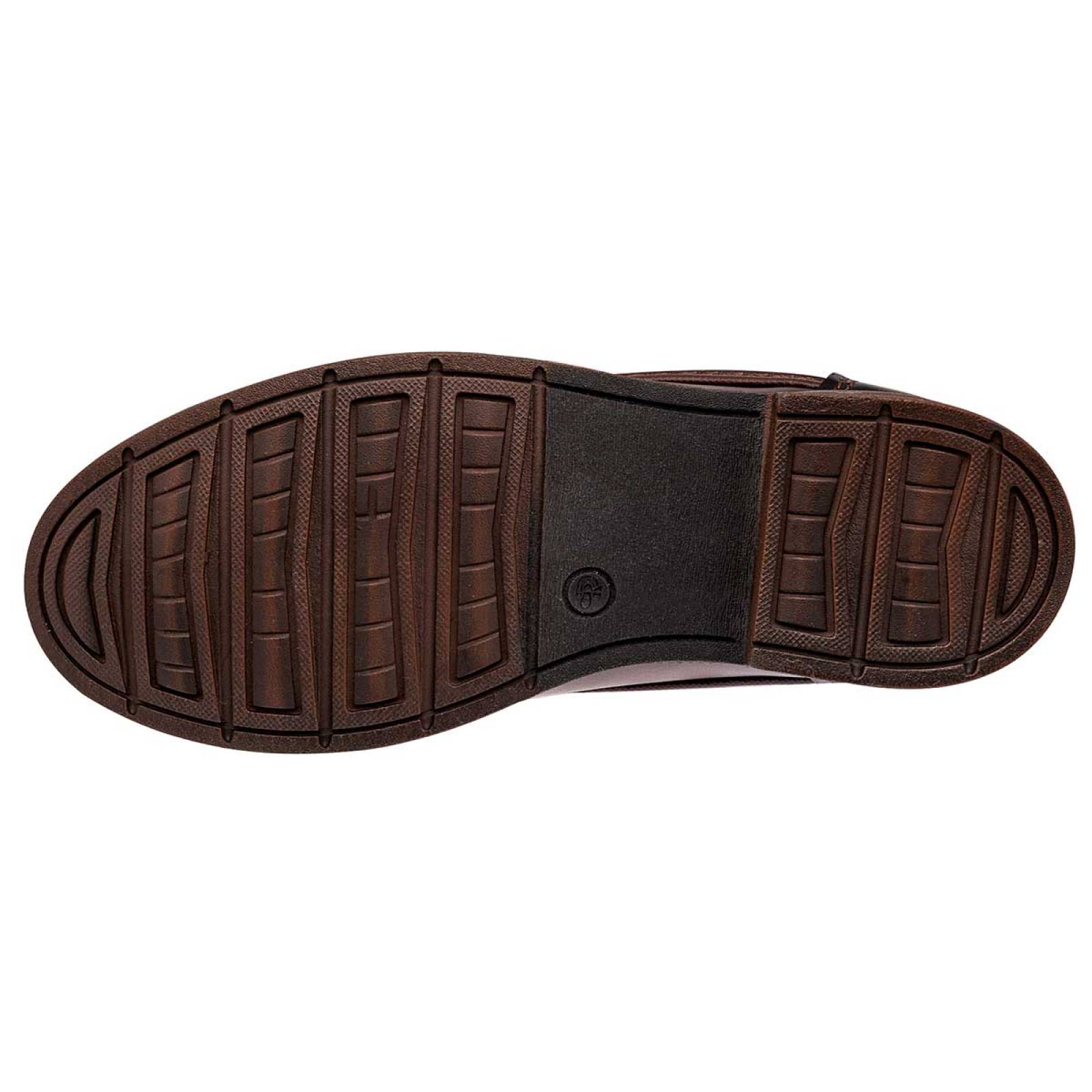 ZAPATO DE VESTIR de Negro total Para Hombre en Cafe 4217 T6
