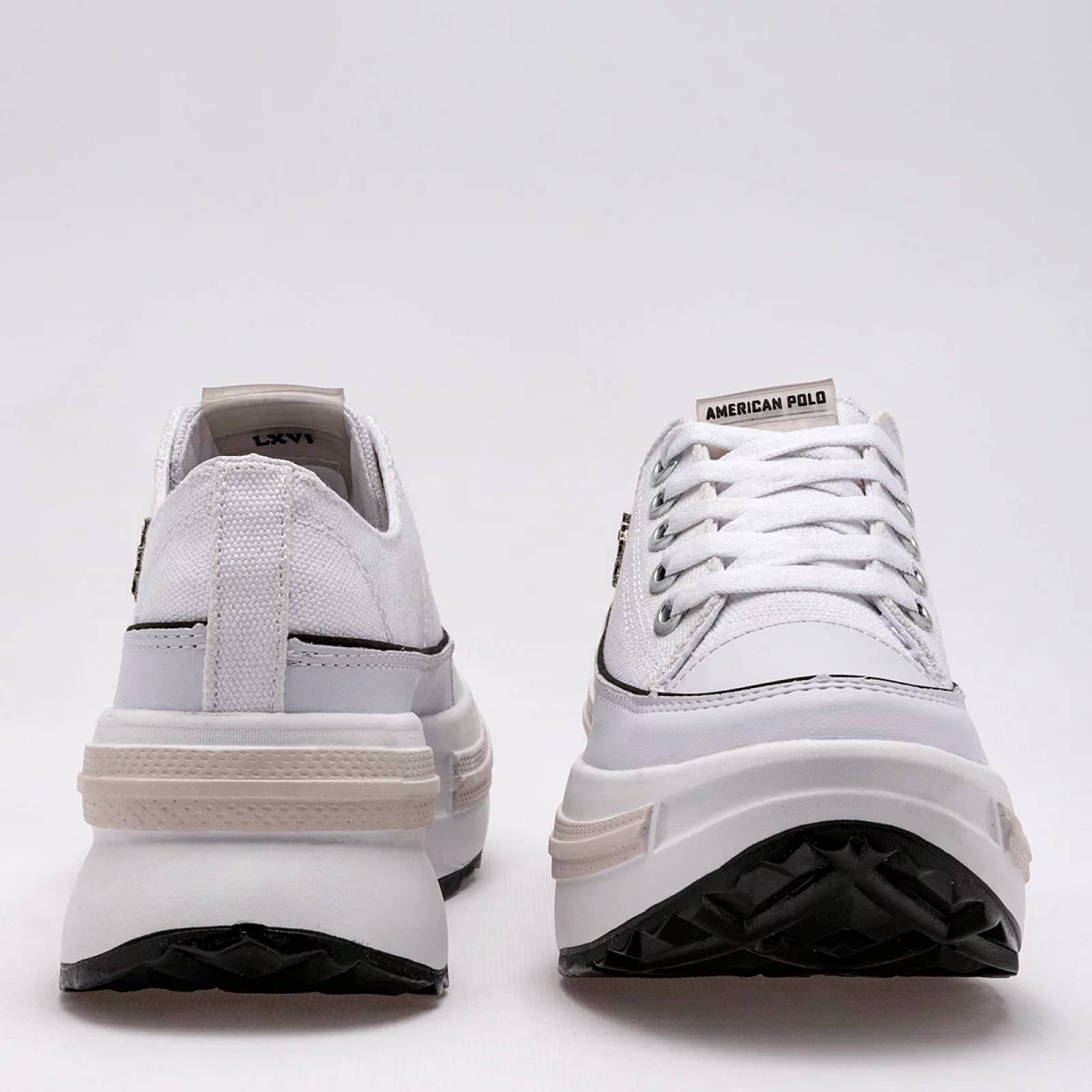 TENIS CHUNKY de American polo Para Mujer Blanco 2572 T7