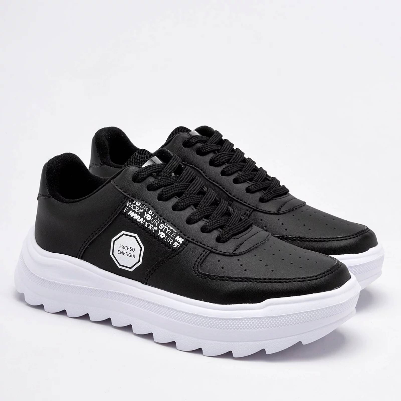 TENIS CHUNKY de Moramora Para Mujer Negro 194A0161W T7