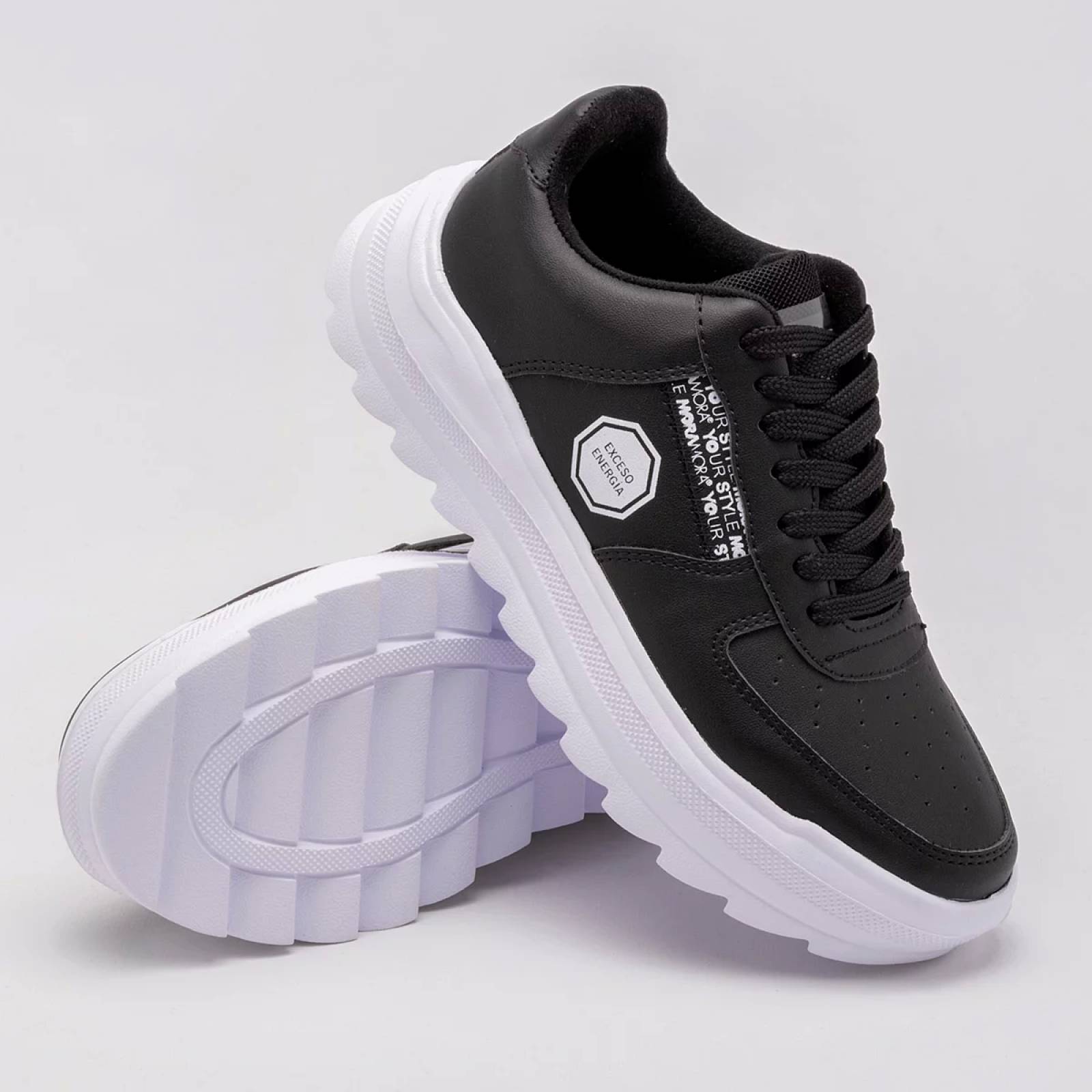 TENIS CHUNKY de Moramora Para Mujer Negro 194A0161W T7