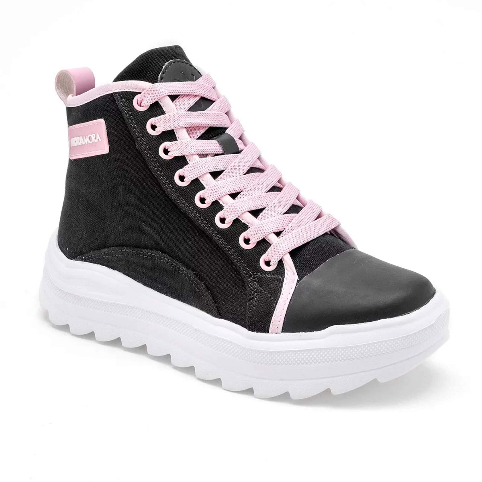 BOTA CHUNKY de Moramora Para Mujer Negro 194AY711W T7