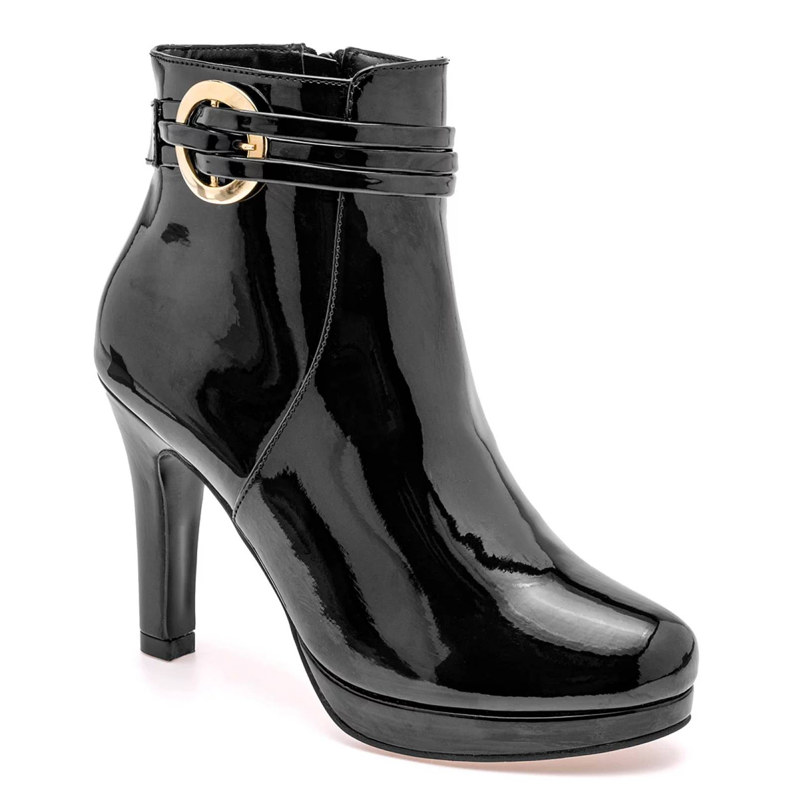 BOTIN CHAROL CON PLATAFORMA de Pietro alessandro Para Mujer Negro 342 T7