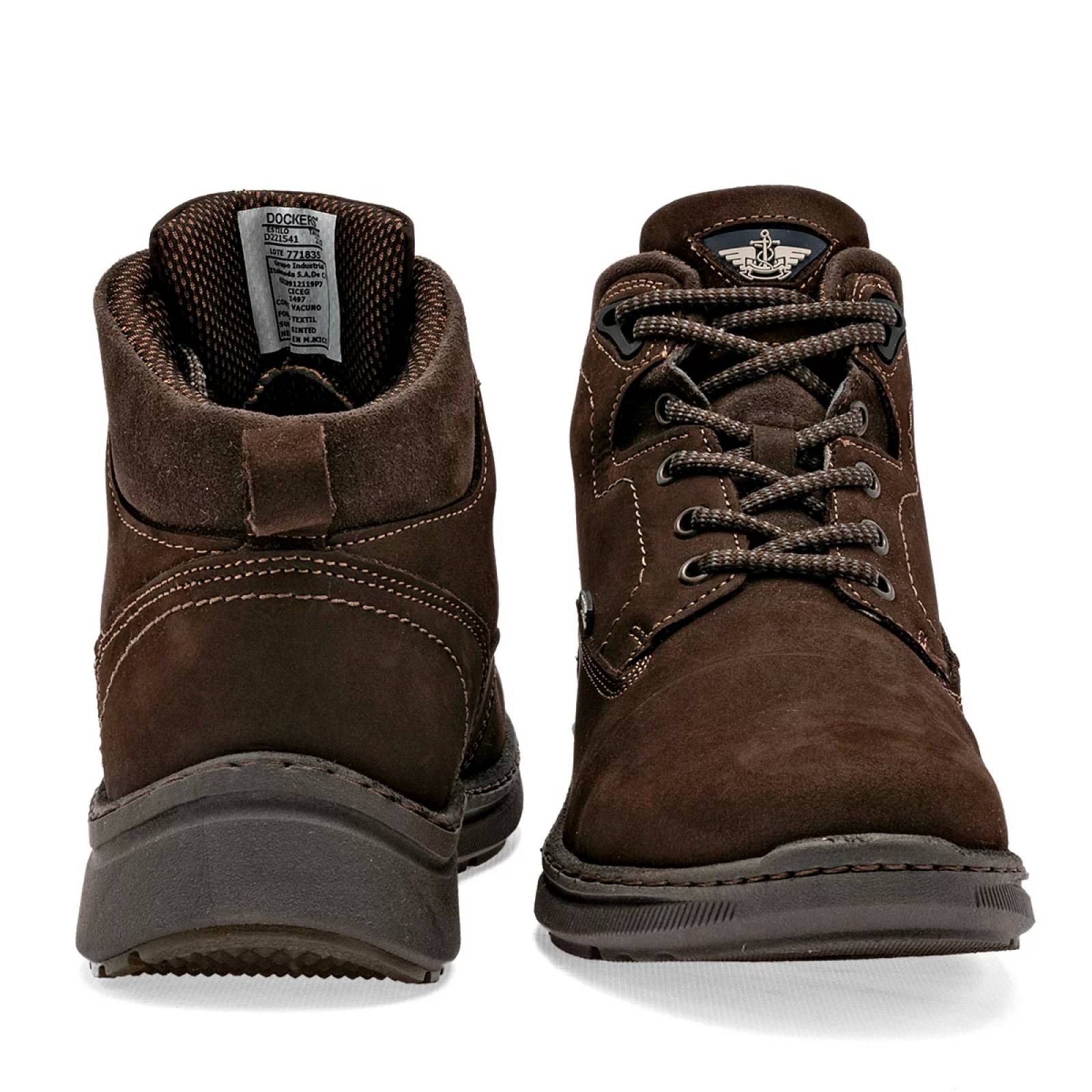 BOTIN de Dockers Para Hombre Cafe D221541 T7