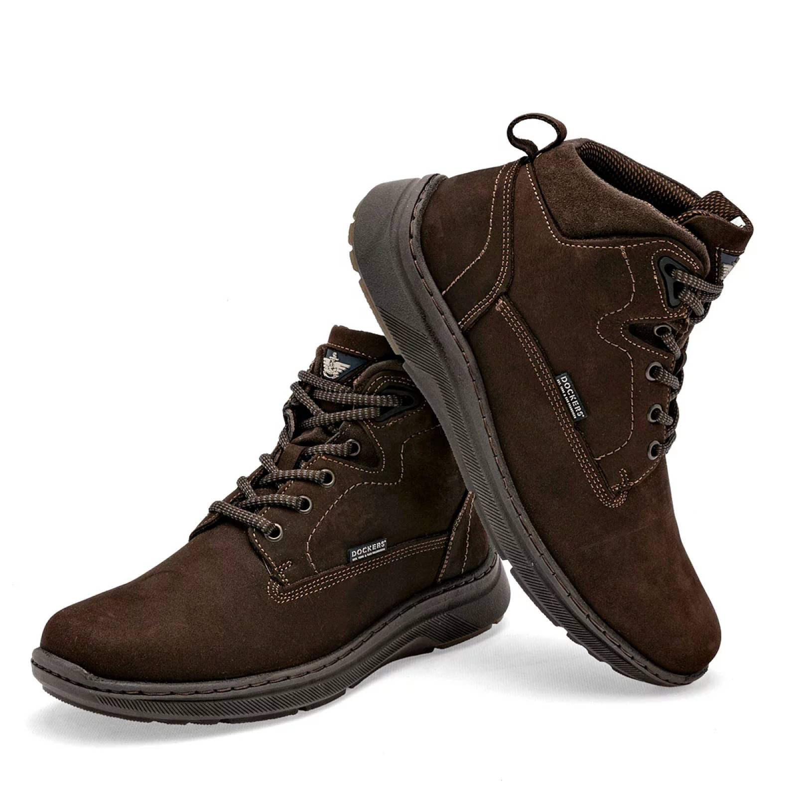 BOTIN de Dockers Para Hombre Cafe D221541 T7