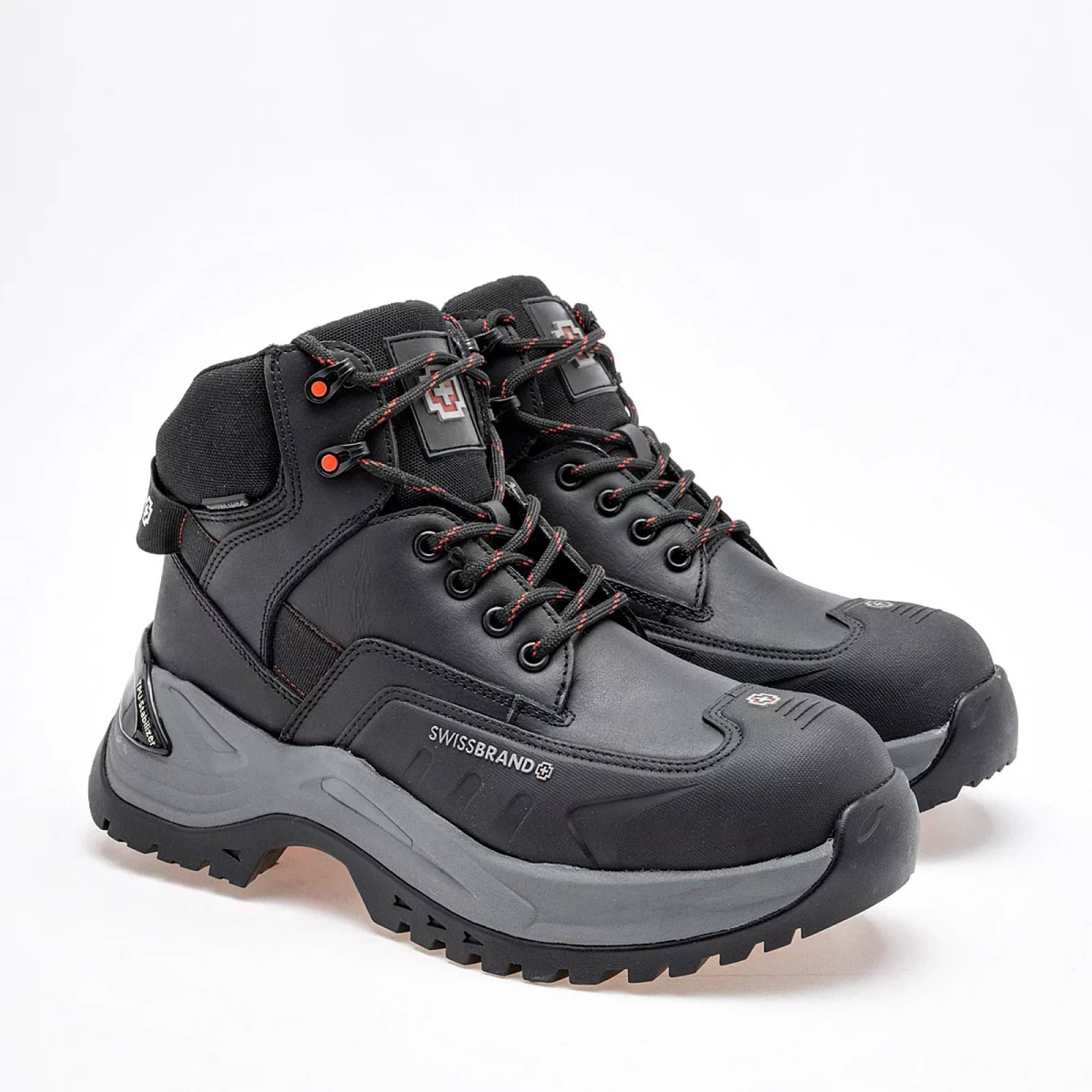 Bota para Senderismo Swissbrand Alpes 407 Negro Hombre