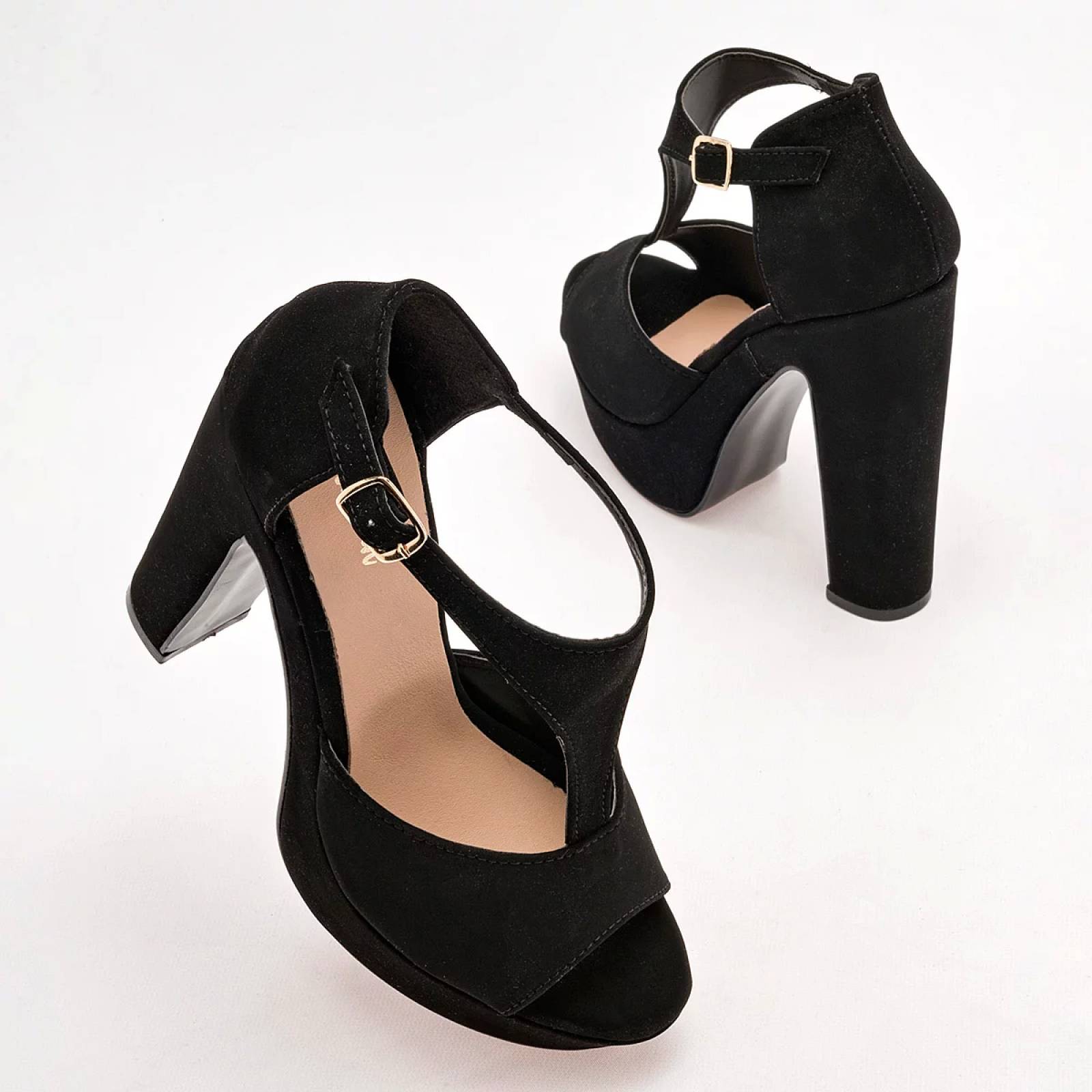 ZAPATILLA BOCA DE PESCADO  de Dcristian Para Mujer Negro 3050 T7