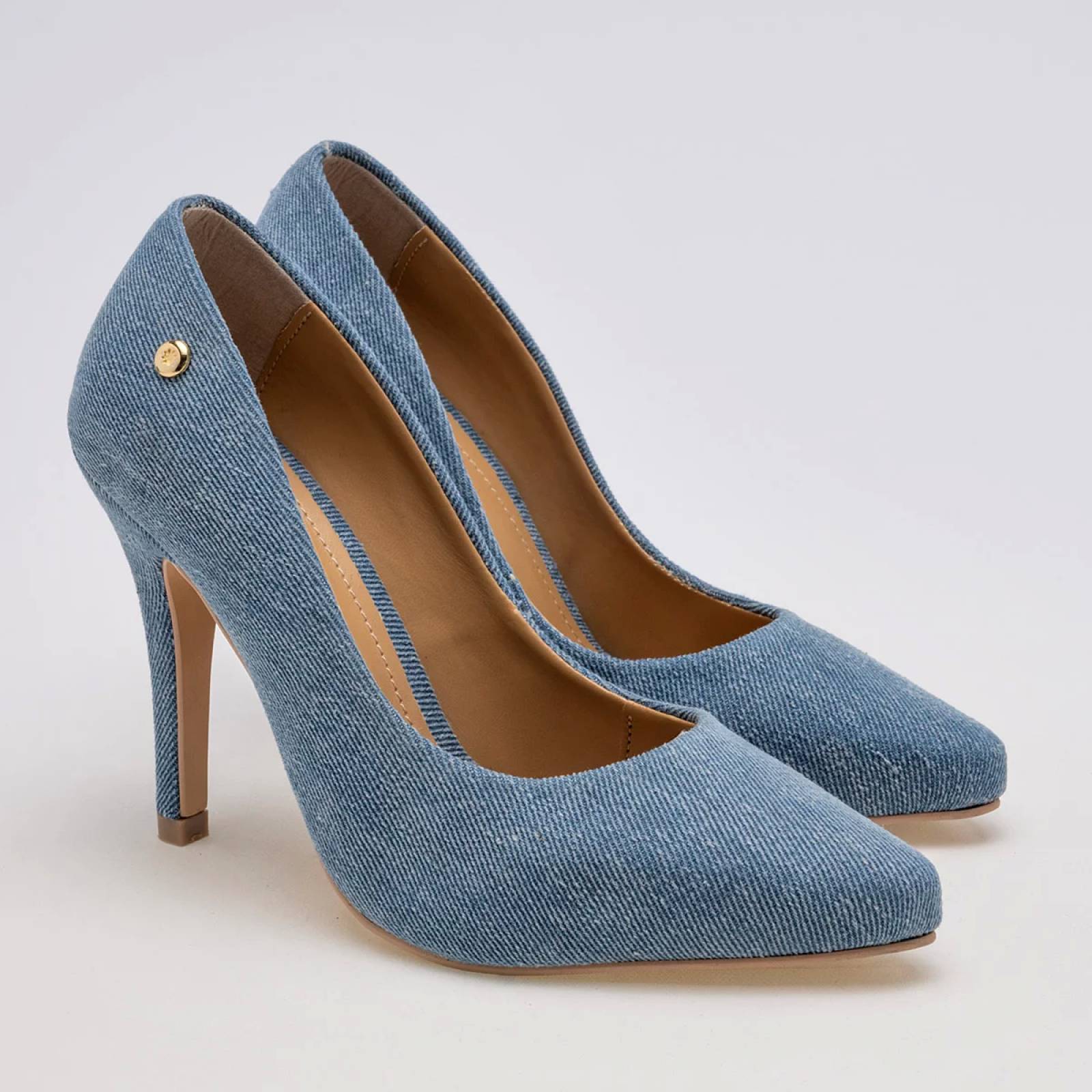 ZAPATILLA DE PUNTA CON TACON AGUJA de Moramora Para Mujer Azul 114441213 T7