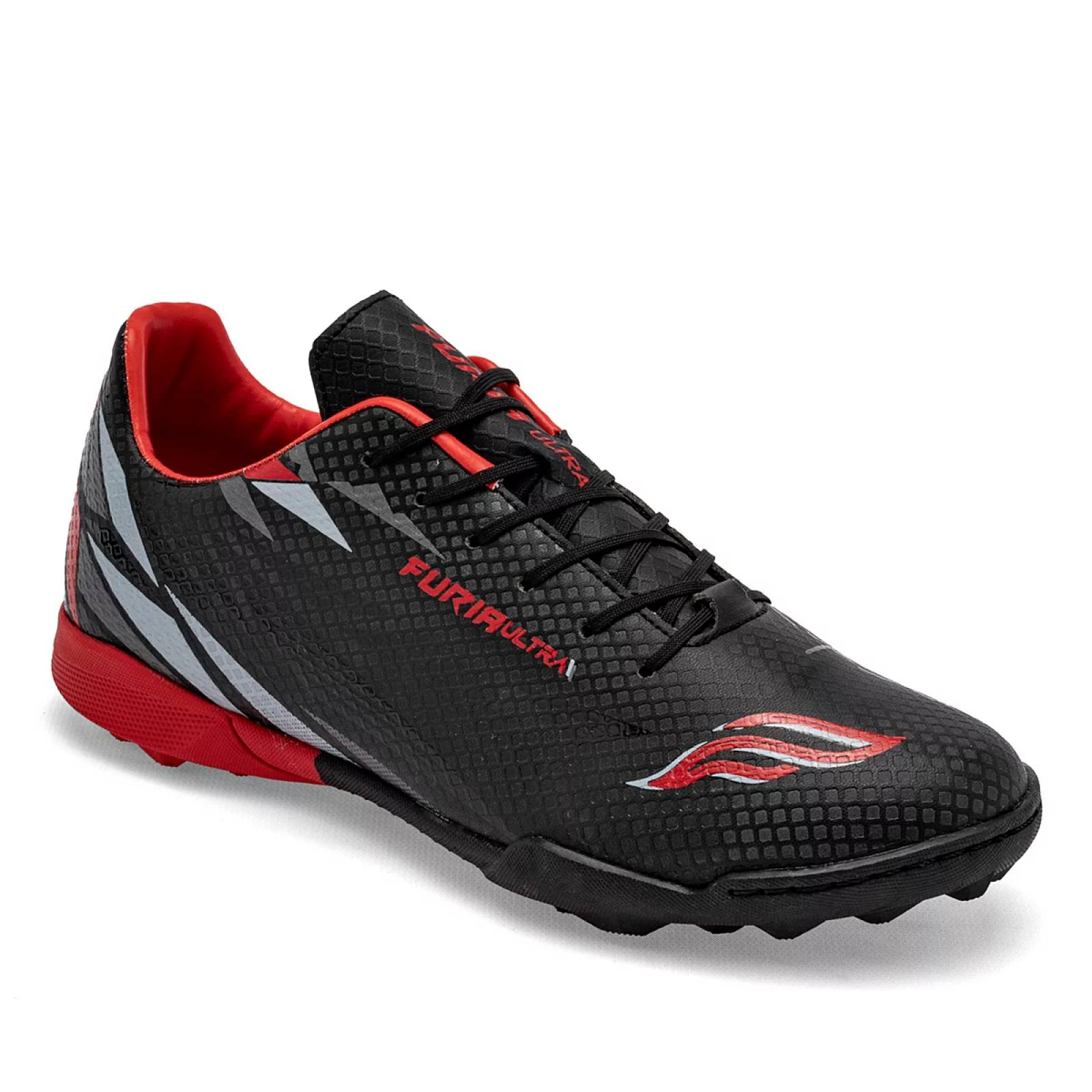 TENIS SOCCER de Furia Para Hombre Negro 1023M T7