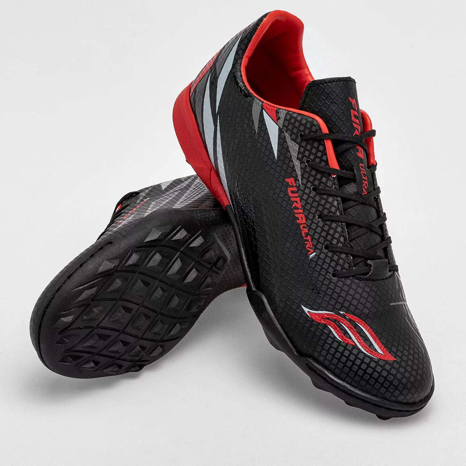 TENIS SOCCER de Furia Para Hombre Negro 1023M T7