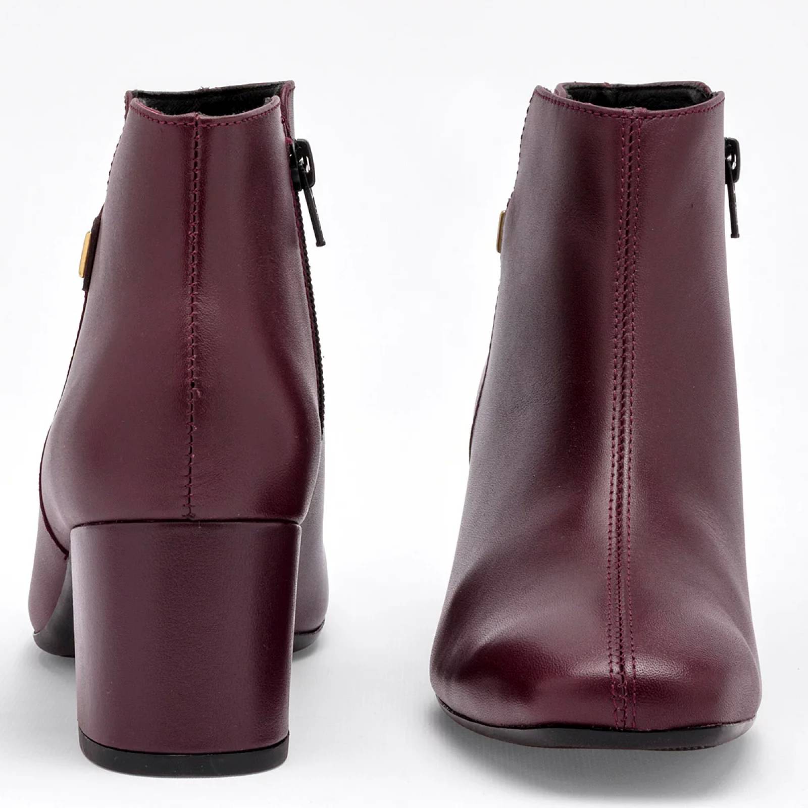 BOTIN CON CIERRE Y TACON CUADRADO de Flexi Para Mujer Vino 119706 T7