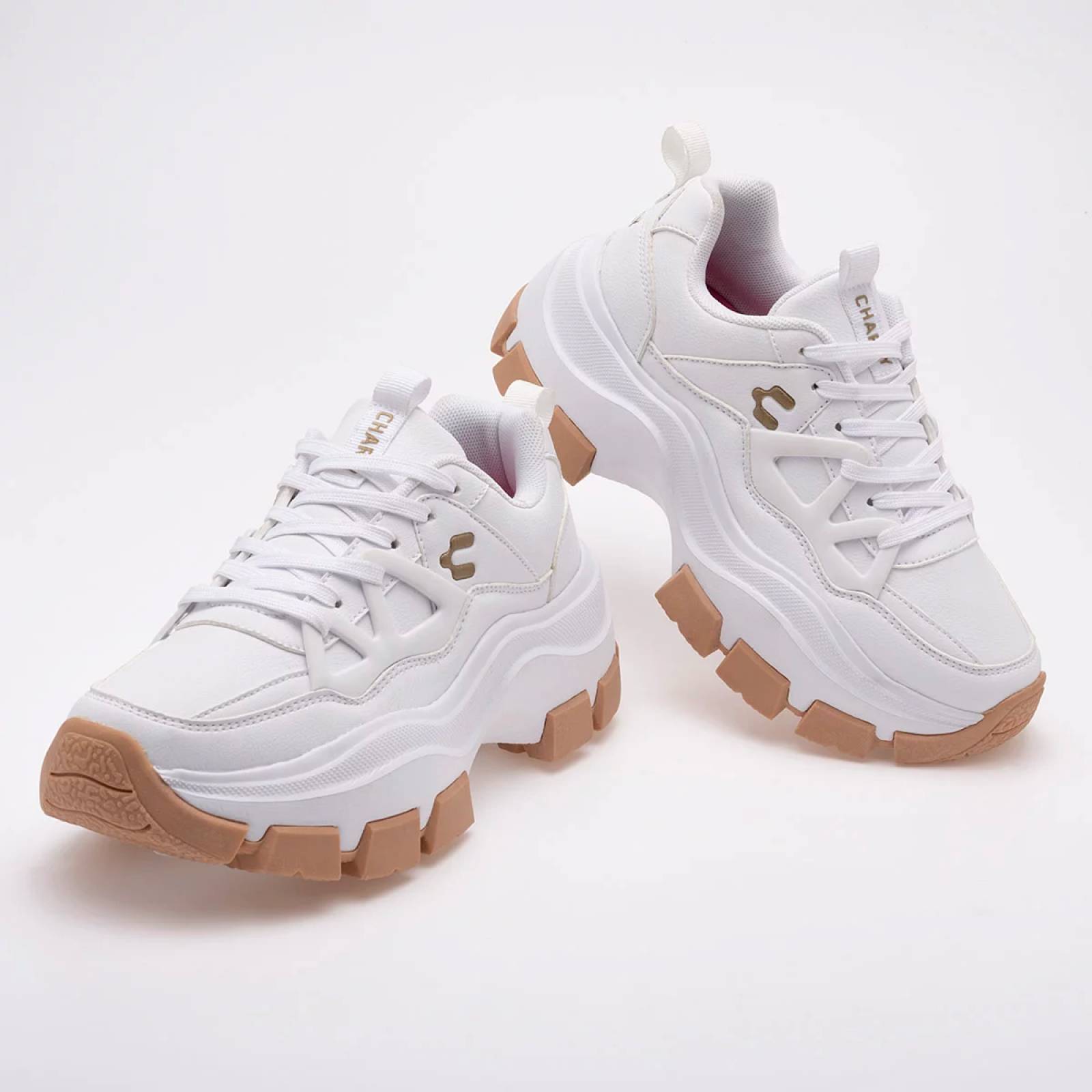TENIS ESCOLAR CHUNKY de Charly Para Mujer Blanco 1059406002 T7