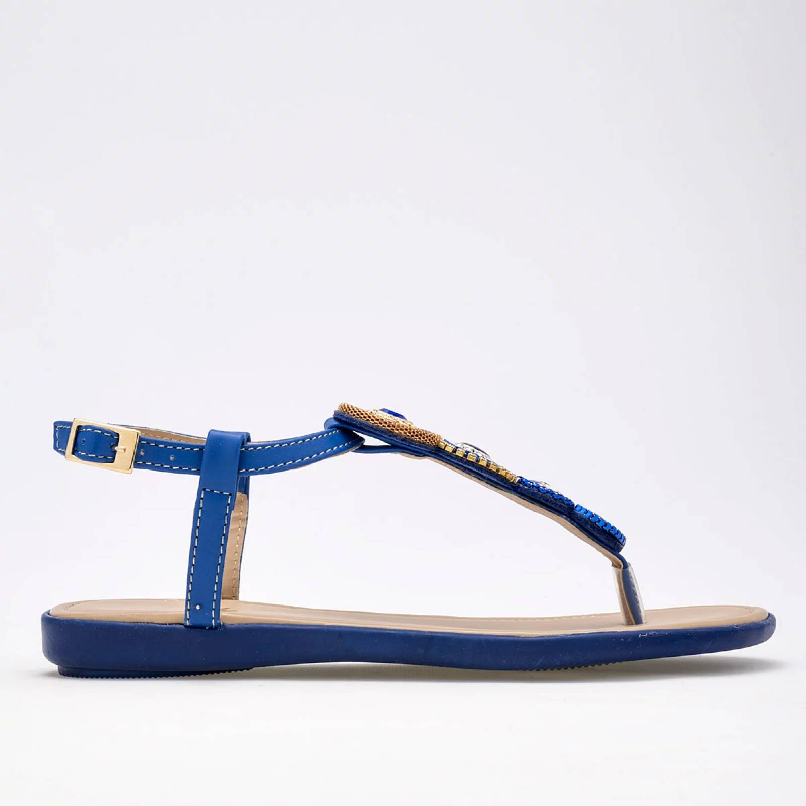 SANDALIA PATA DE GALLO  de Lady one Para Mujer Azul NY2531 T7