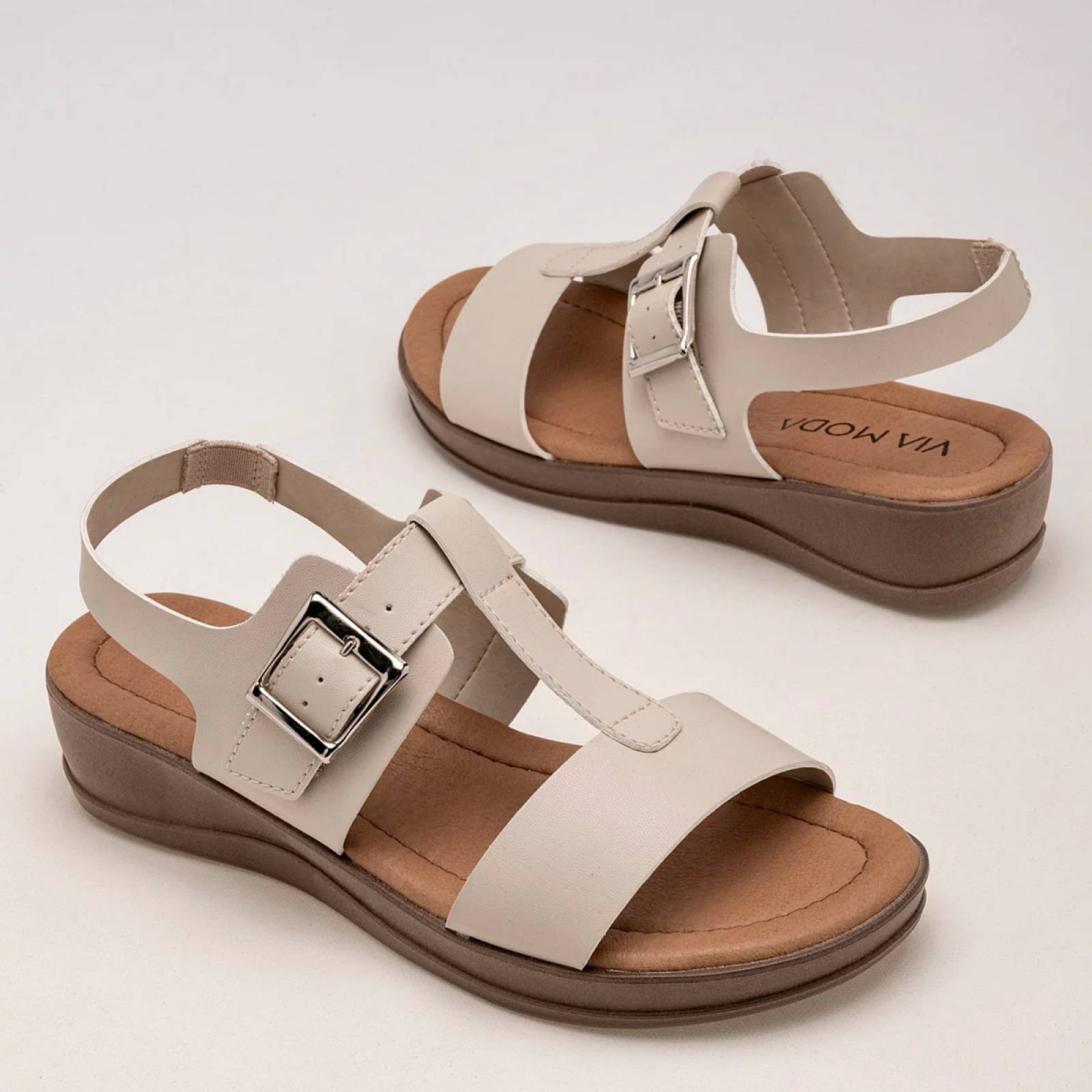 SANDALIA de Via moda Para Mujer LATTE CUSCO T7