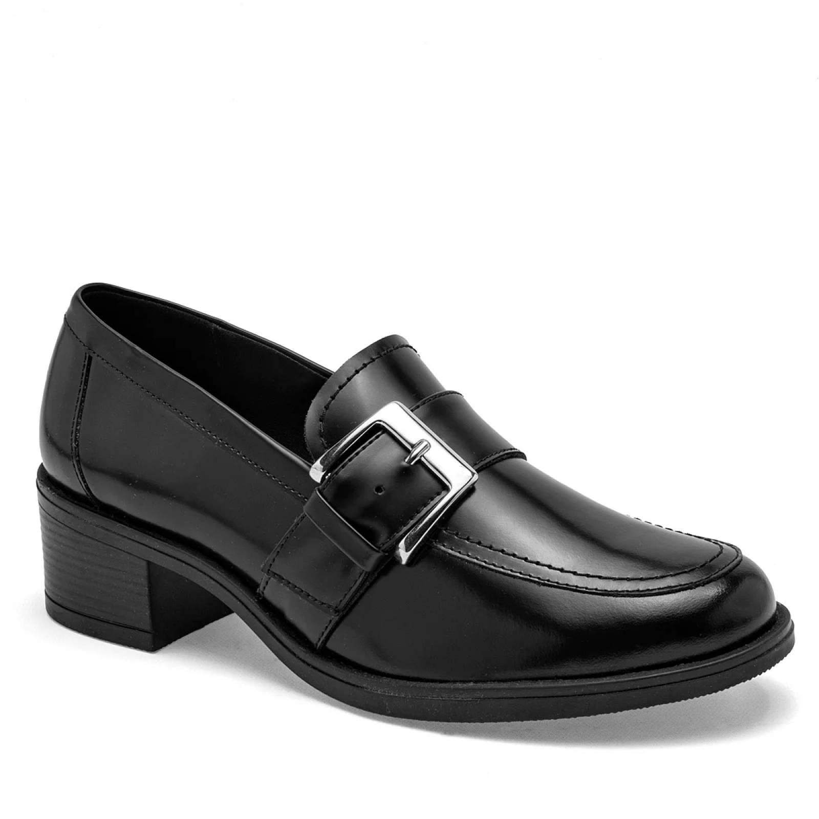TACON CERRADO CON HEBILLA de Flexi Para Mujer Negro 119507 T7