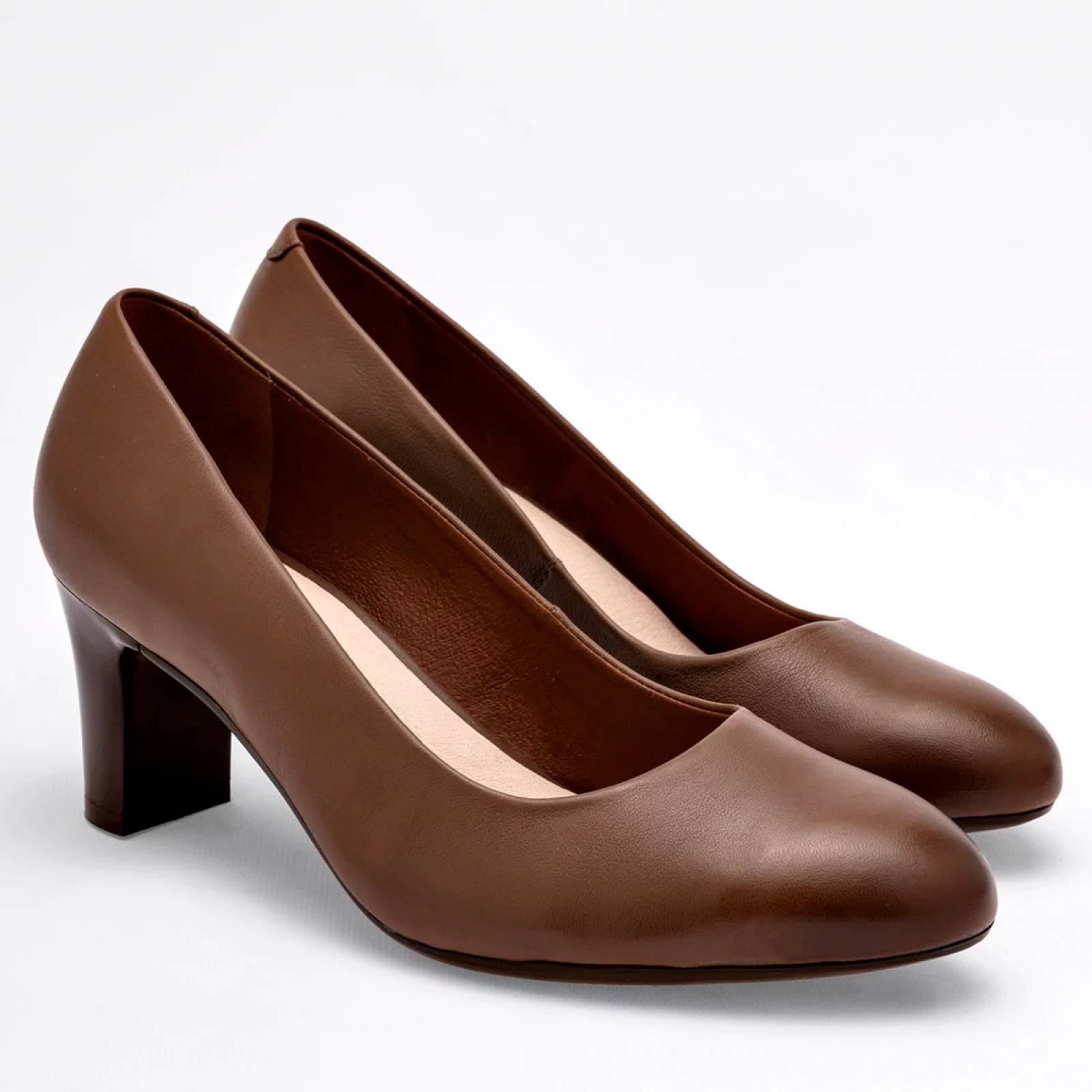 ZAPATILLA CERRADA TACON CUADRADO de Flexi Para Mujer Cafe 124401 T7