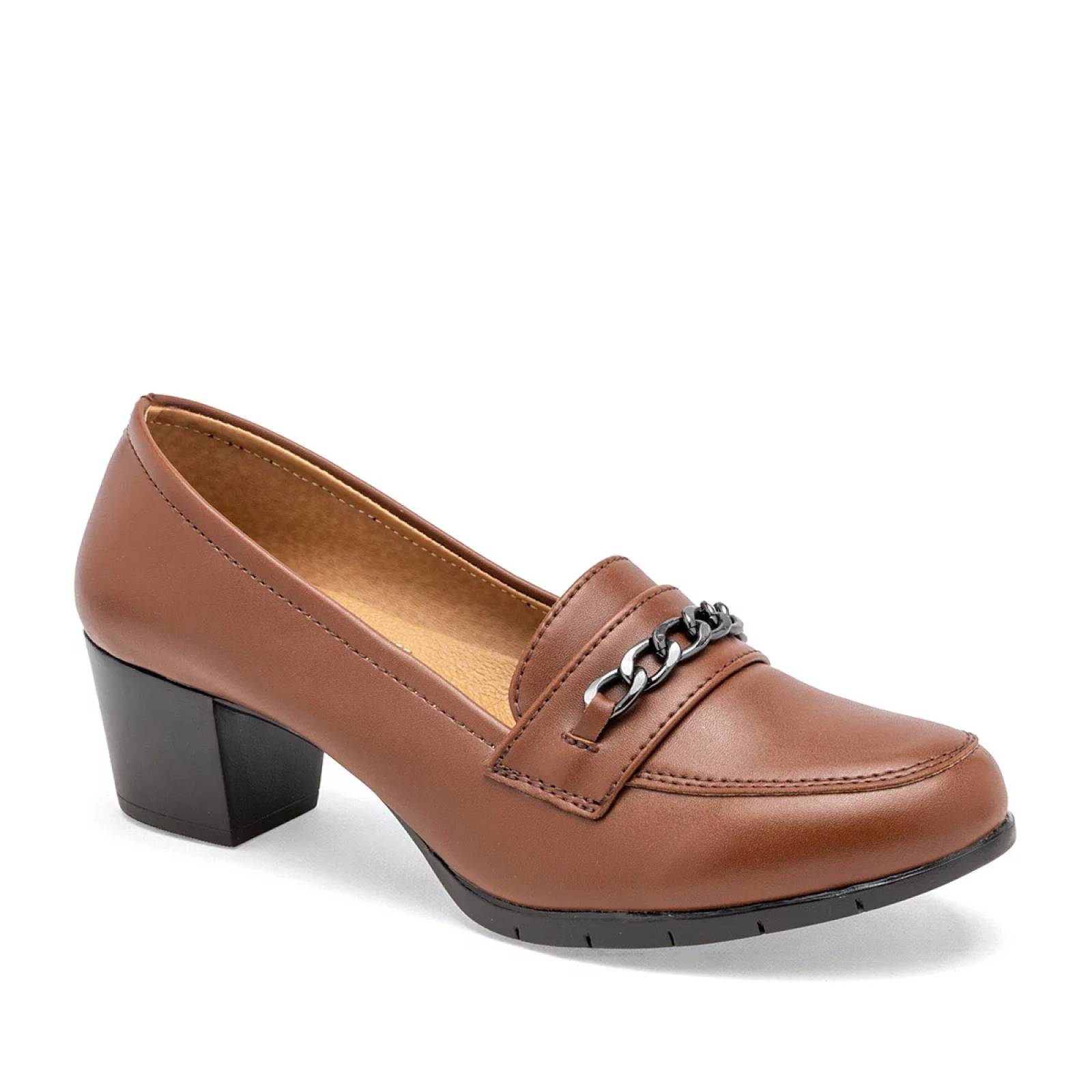 TACON CERRADO de Vitalia Para Mujer CAMEL 0823 T7