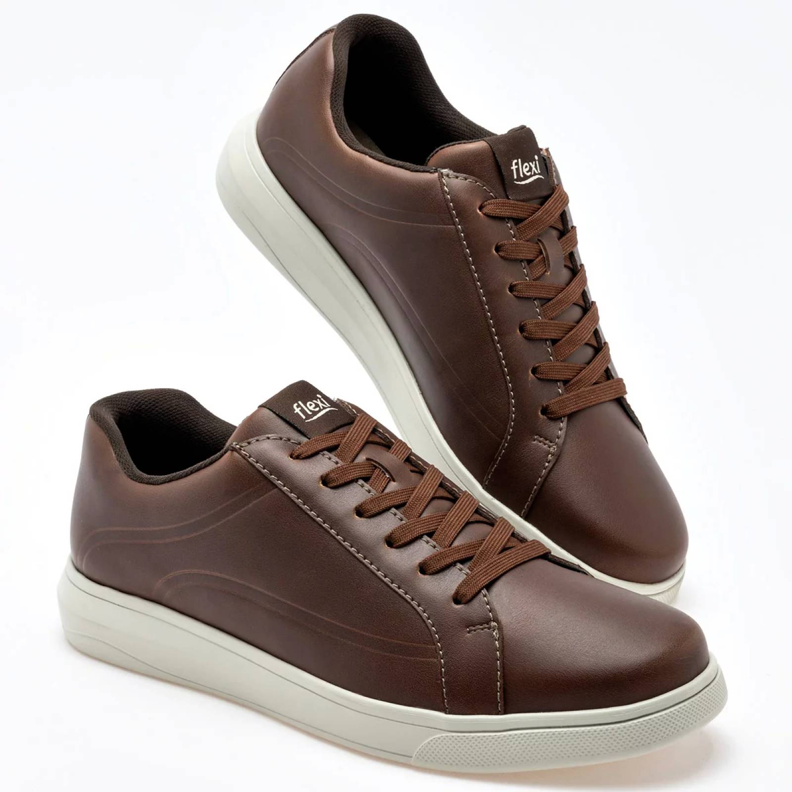 ZAPATO CASUAL de Flexi Para Hombre Cafe 415301 T7