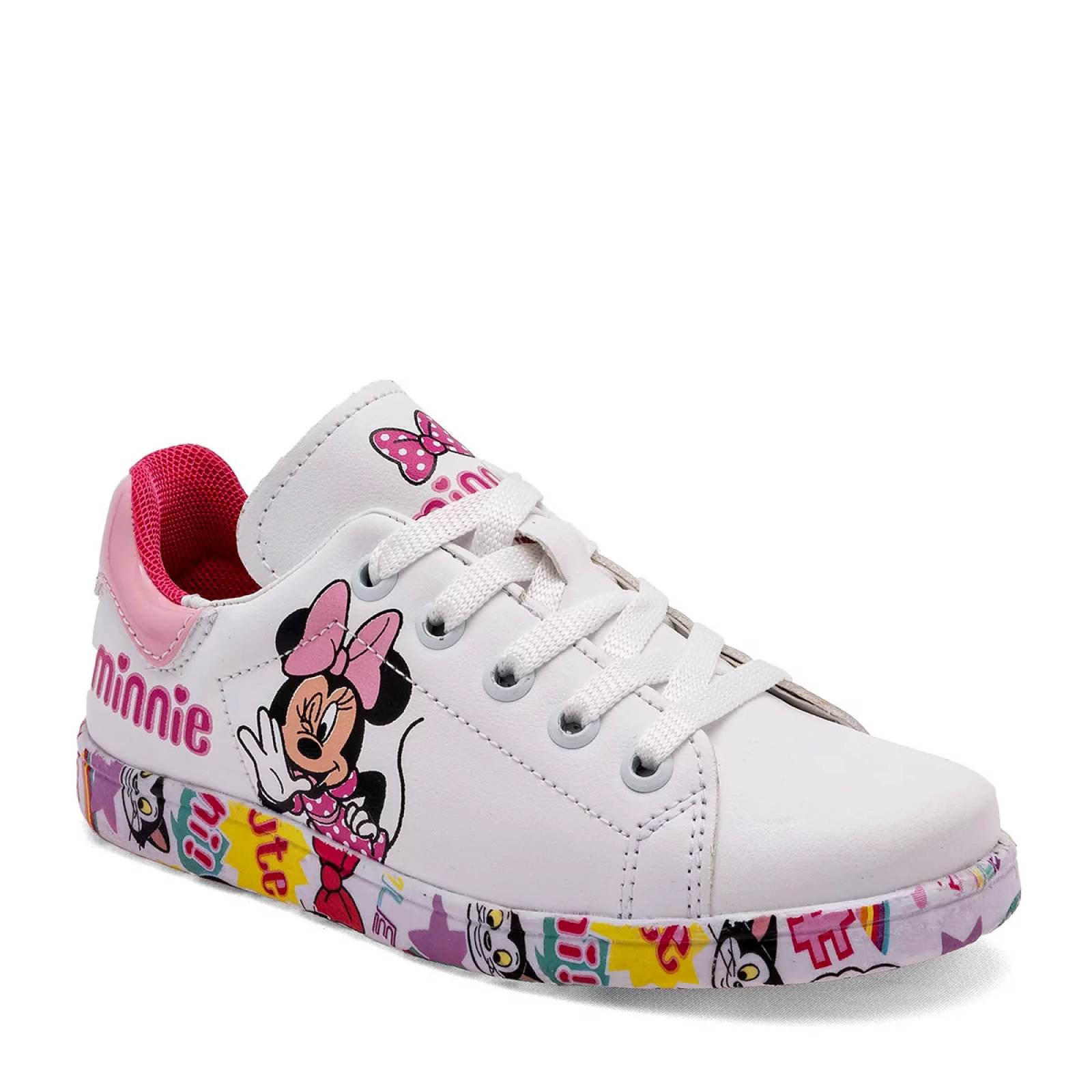 TENIS MINNIE MOUSE de Tenis con imaginacion Para Niña Blanco 6864 T7