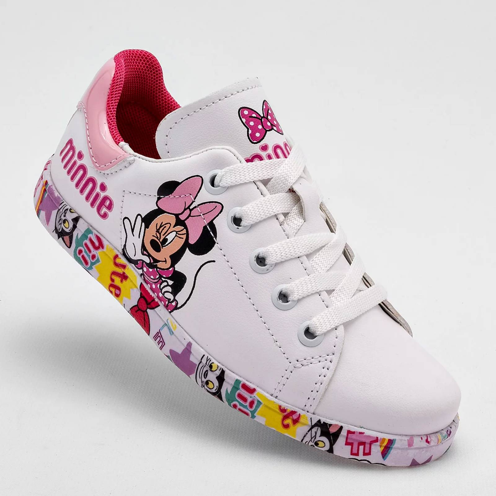 TENIS MINNIE MOUSE de Tenis con imaginacion Para Niña Blanco 6864 T7