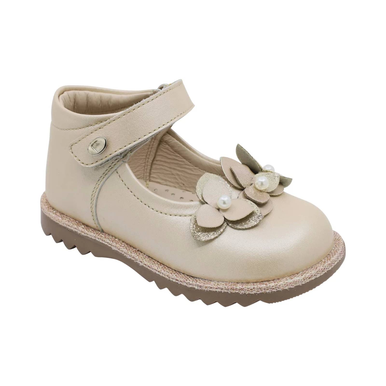 ZAPATO BAUTIZO de Coqueta Para Niña Beige 181509L T7