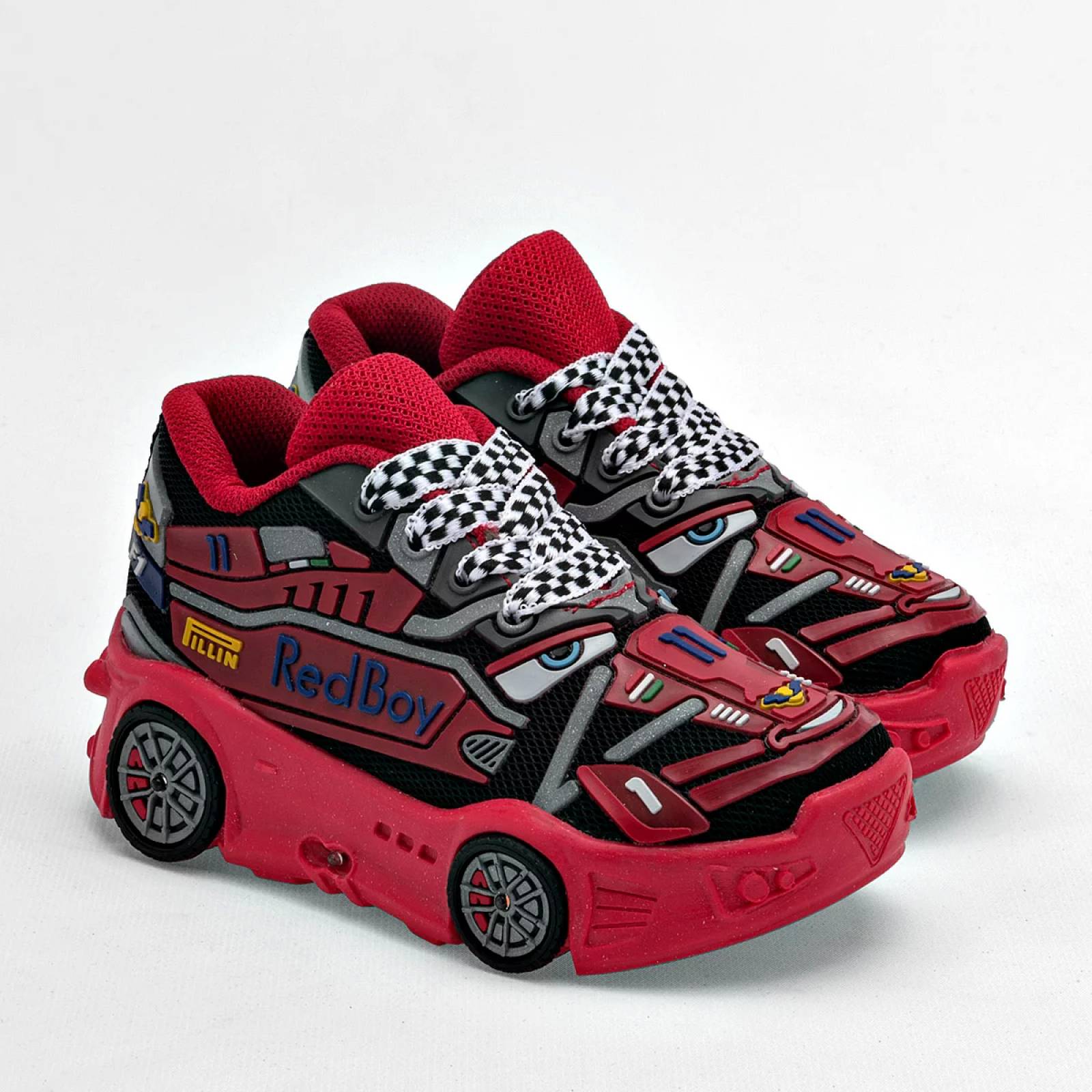 TENIS CON LUCES de On kids Para Niño Rojo 100 T7