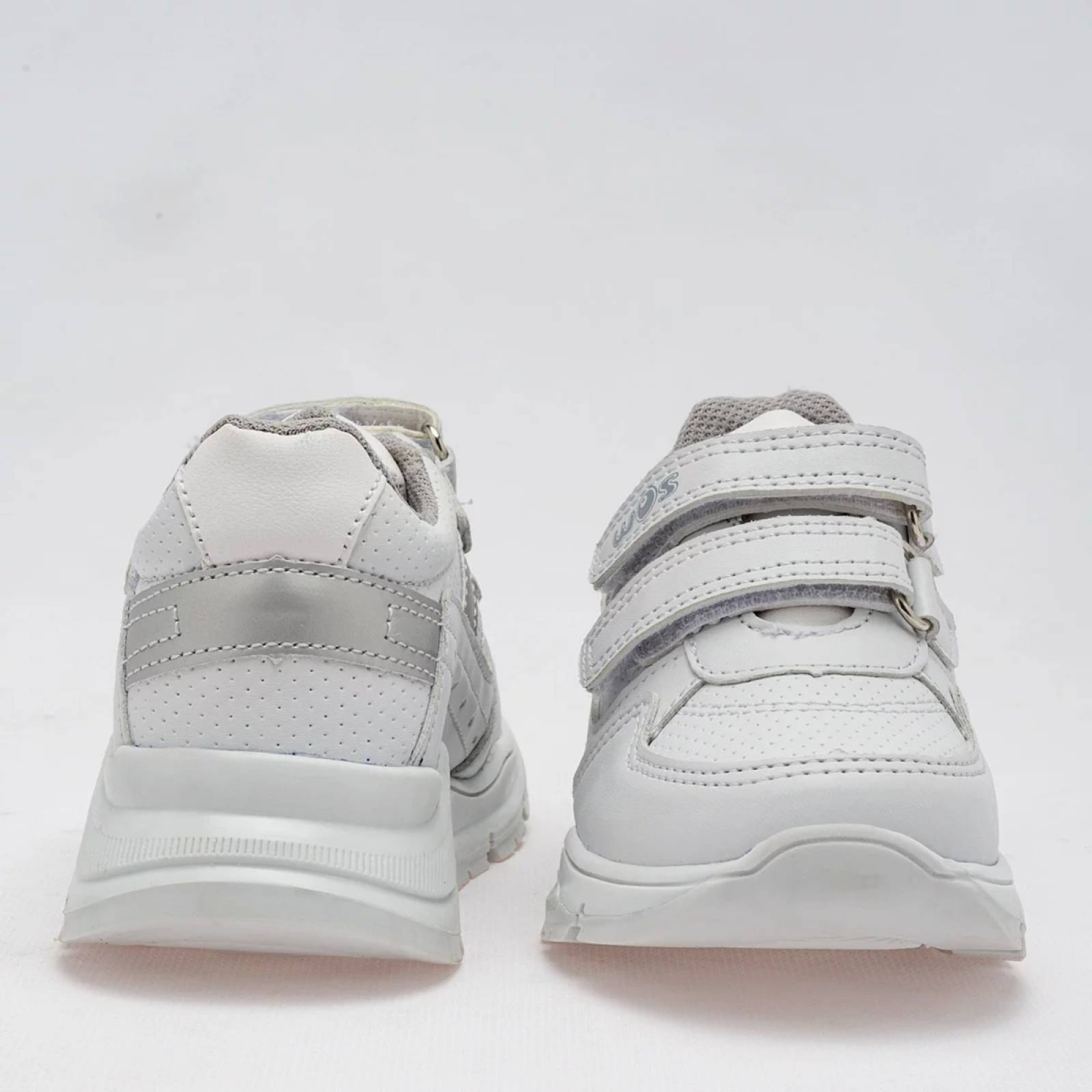 TENIS ESCOLAR UNISEX de Wos Para Niño Blanco 8170101 T7