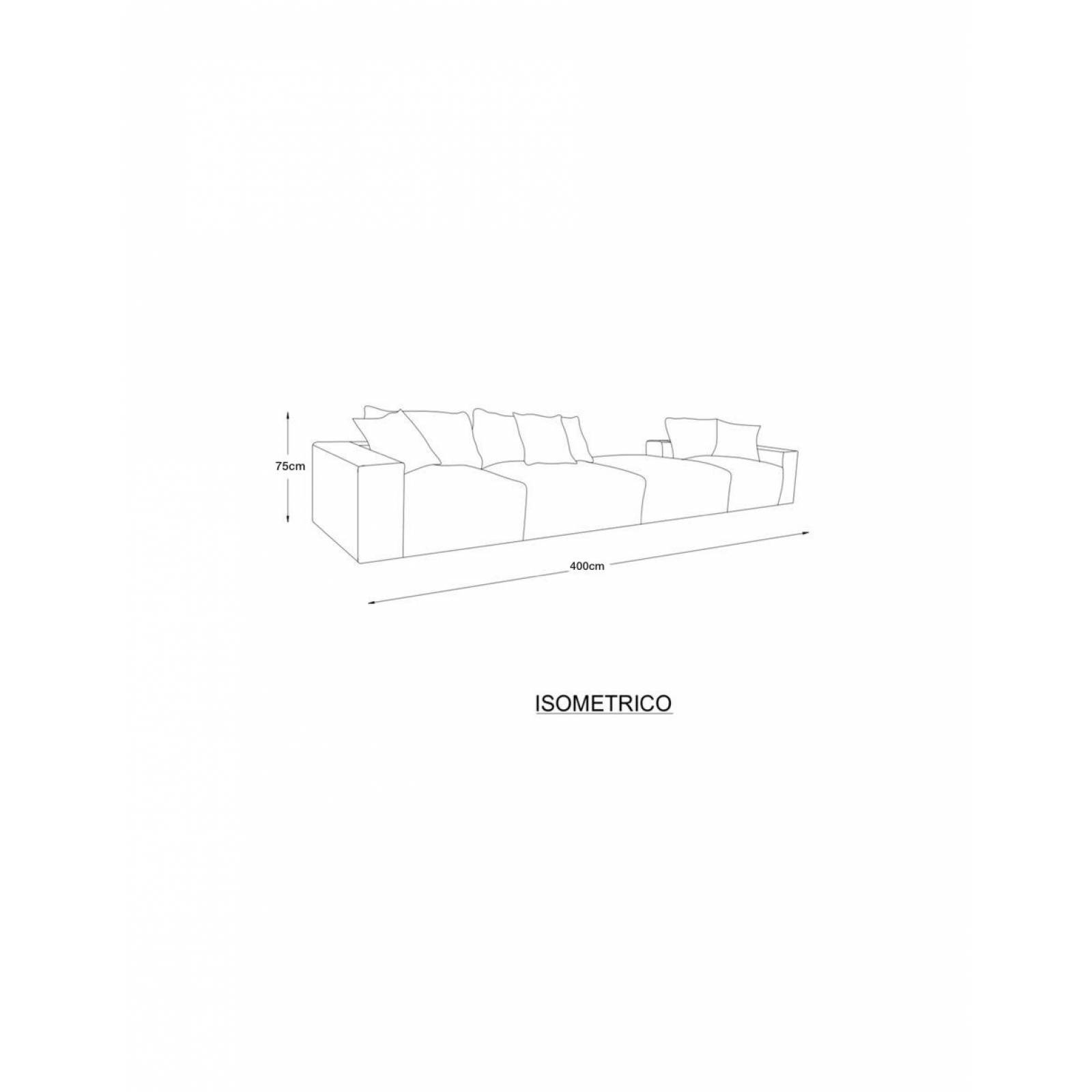Sala Modular Lauren Tono Gris Claro
