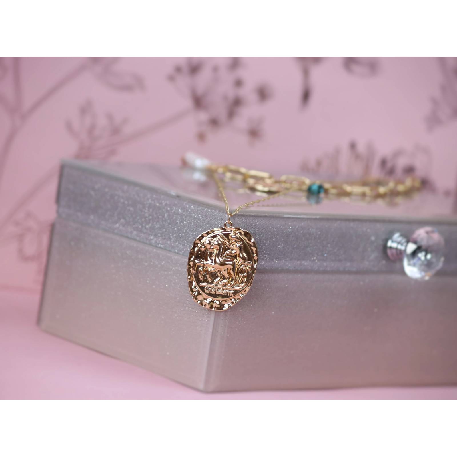 Collar Multicapa Dorado Chapa de Oro para Mujer