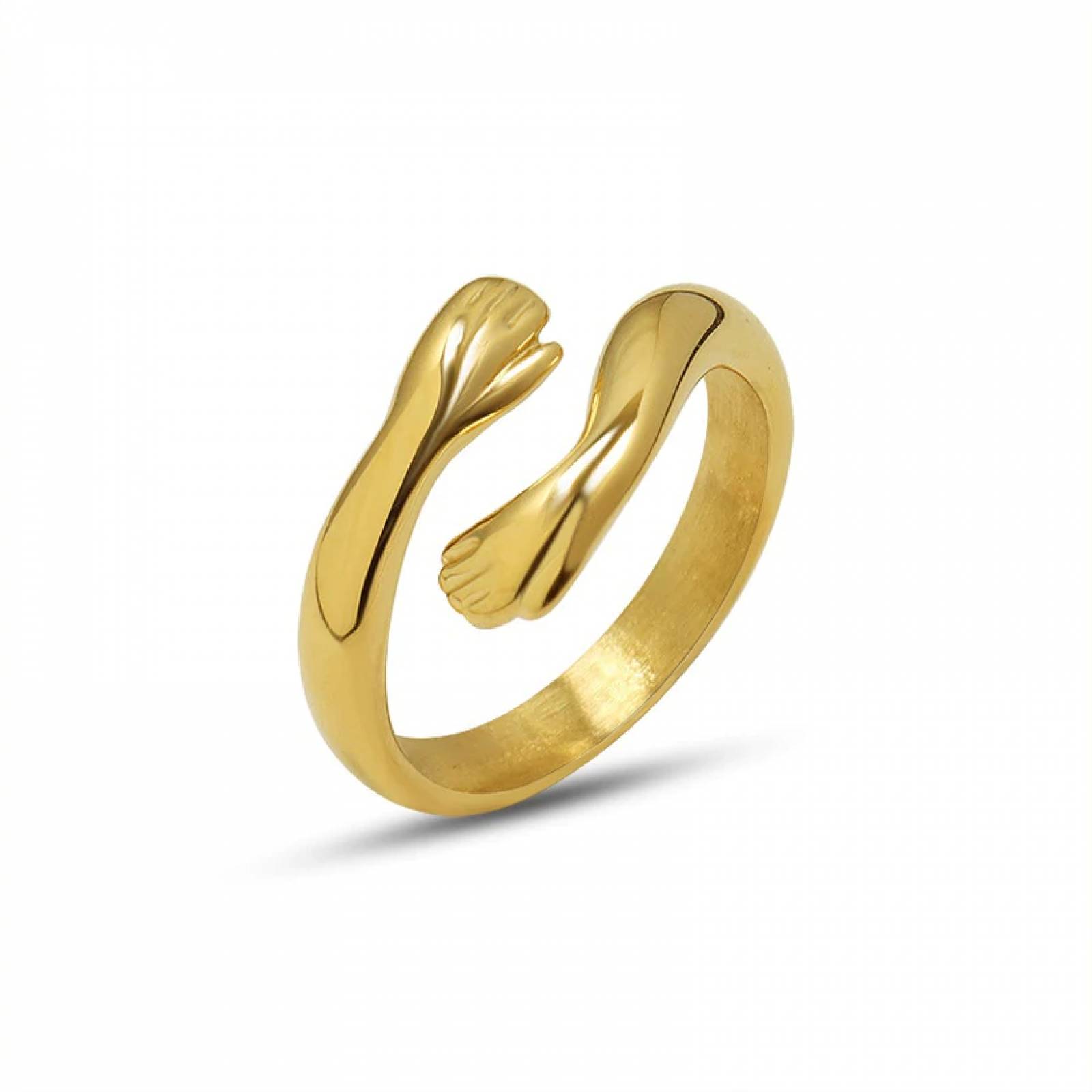Anillo Manitas Chapa de Oro para Mujer