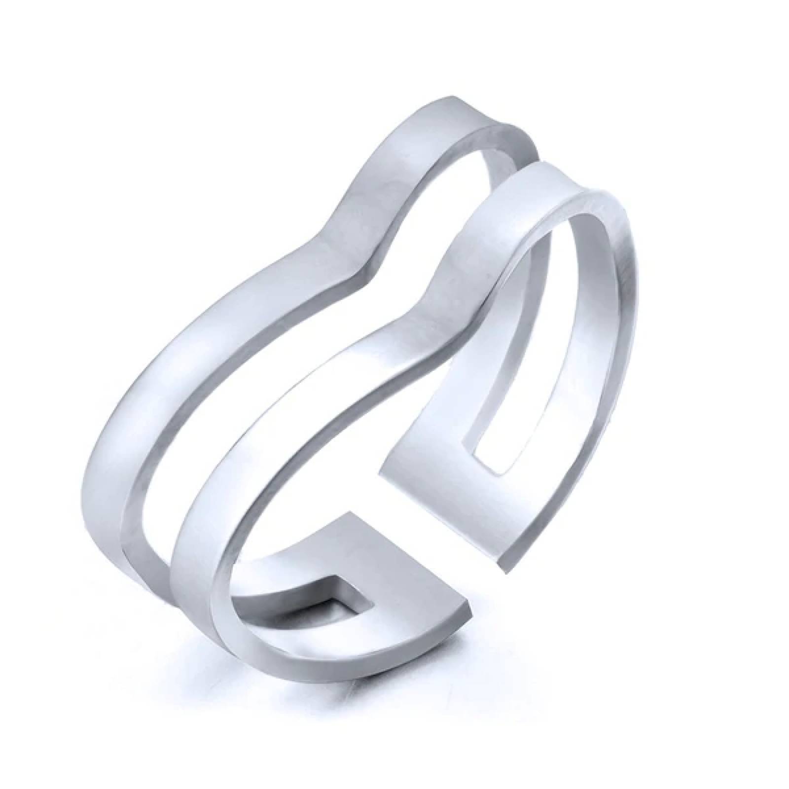 Set 3 Anillos Plata Chapa de Oro para Mujer