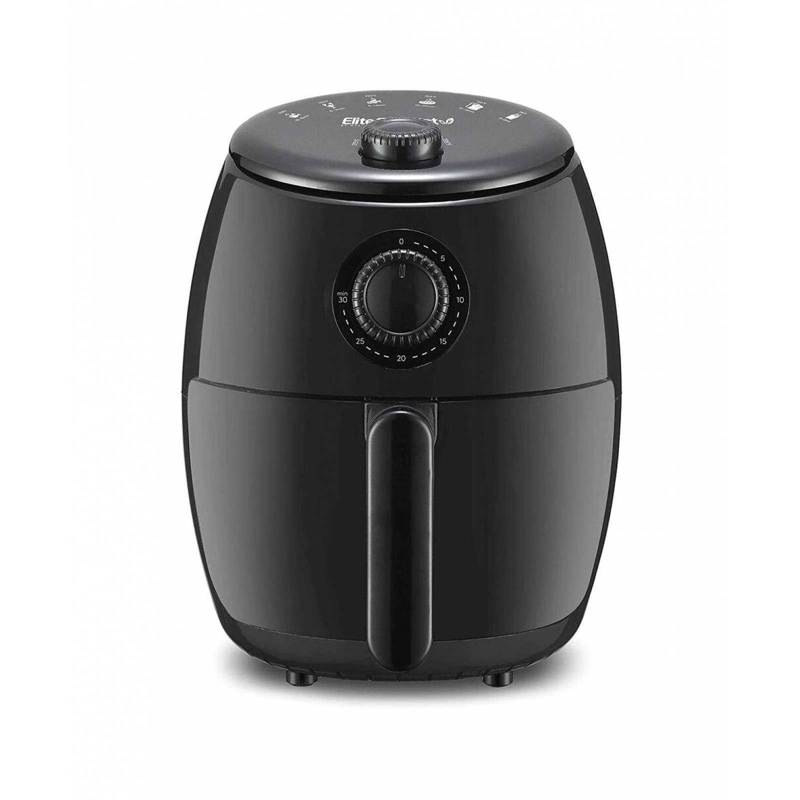 Freidora Eléctrica De Aire Elite Gourmet EAF-0201BG de 1.98 Litros Negro