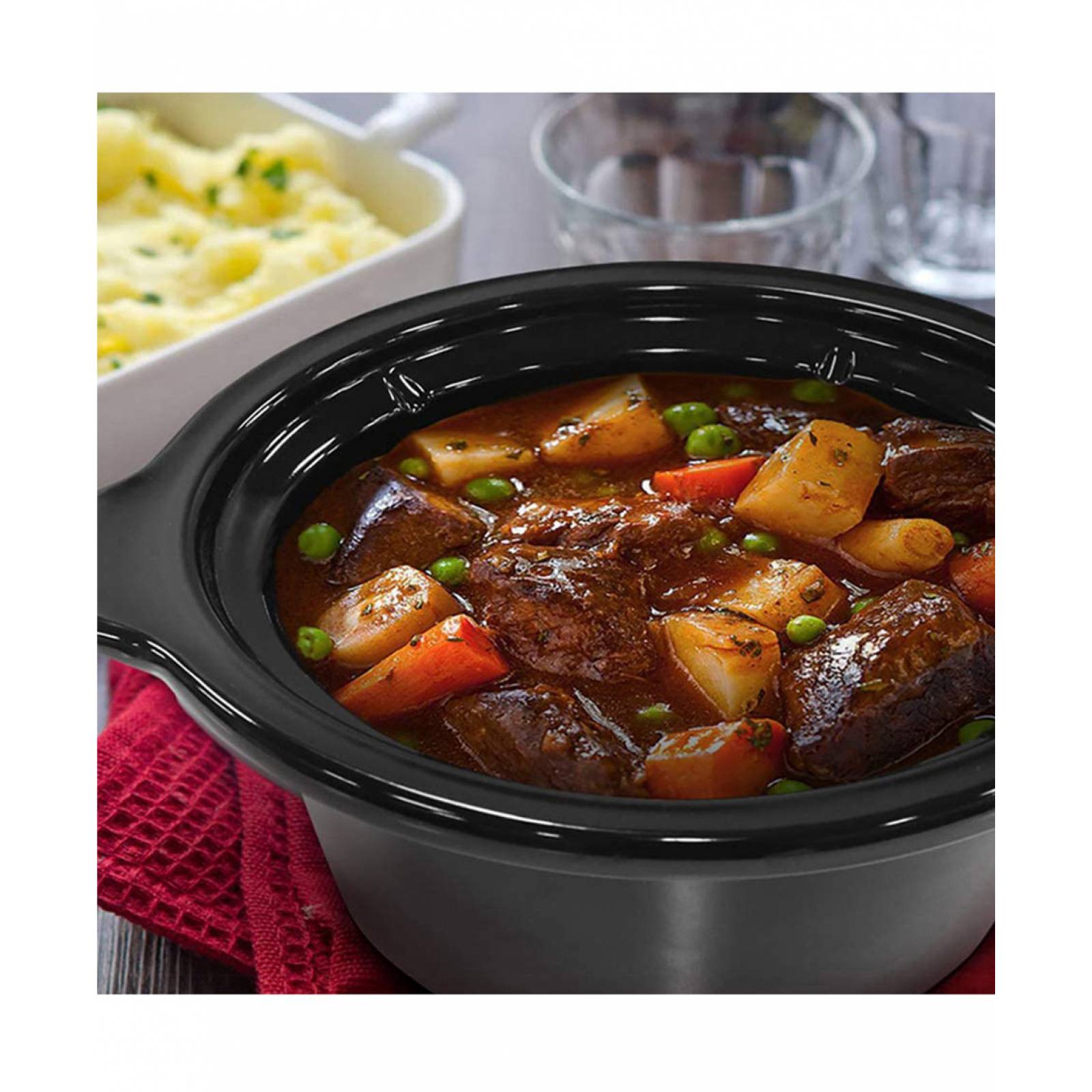 Olla de Cocción Elite Gourmet MST-275XS Lento Cocimiento 1.89 L