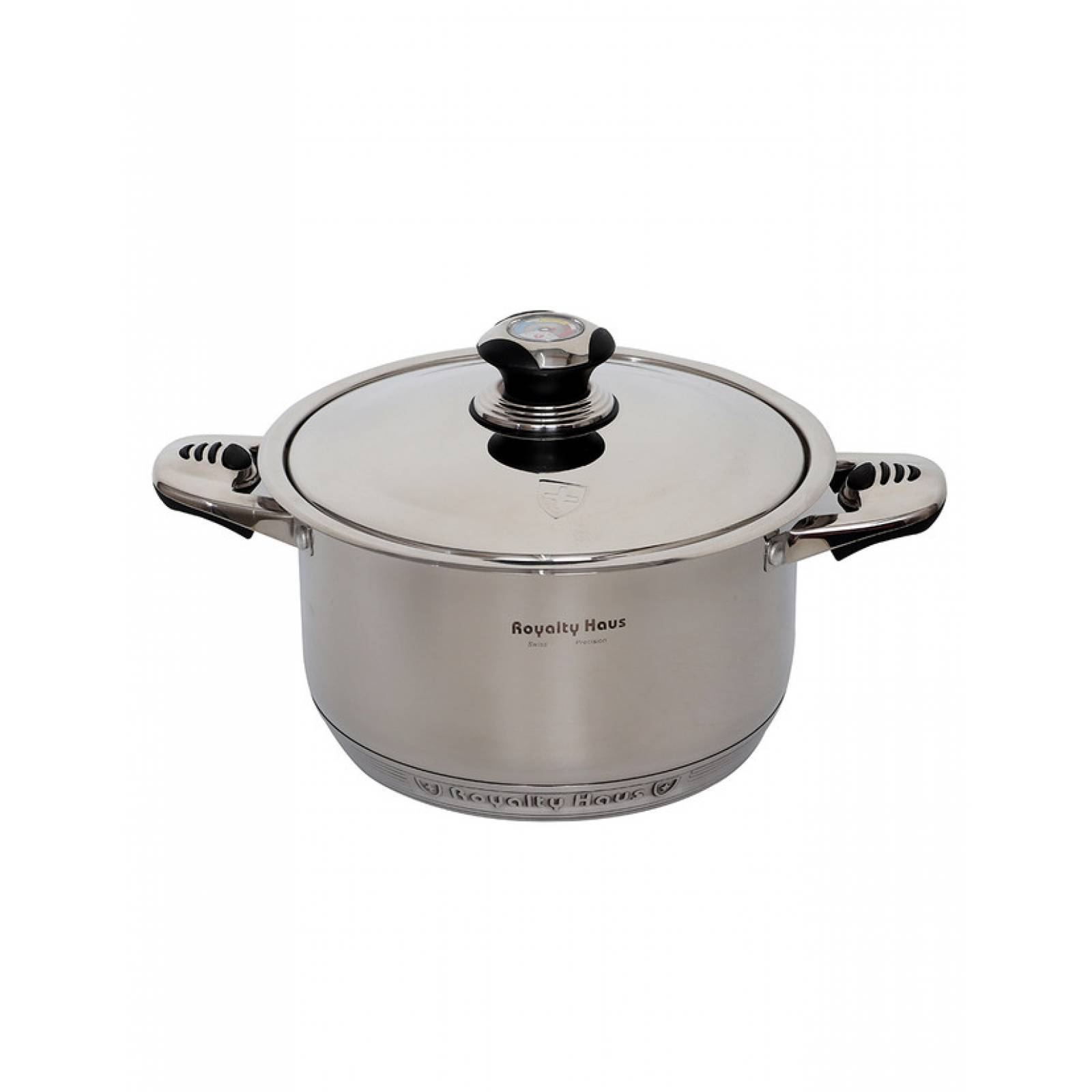 Batería Acero Inoxidable Royal Haus RH-16M Con 1 Sartén Marmoleado 16 Piezas