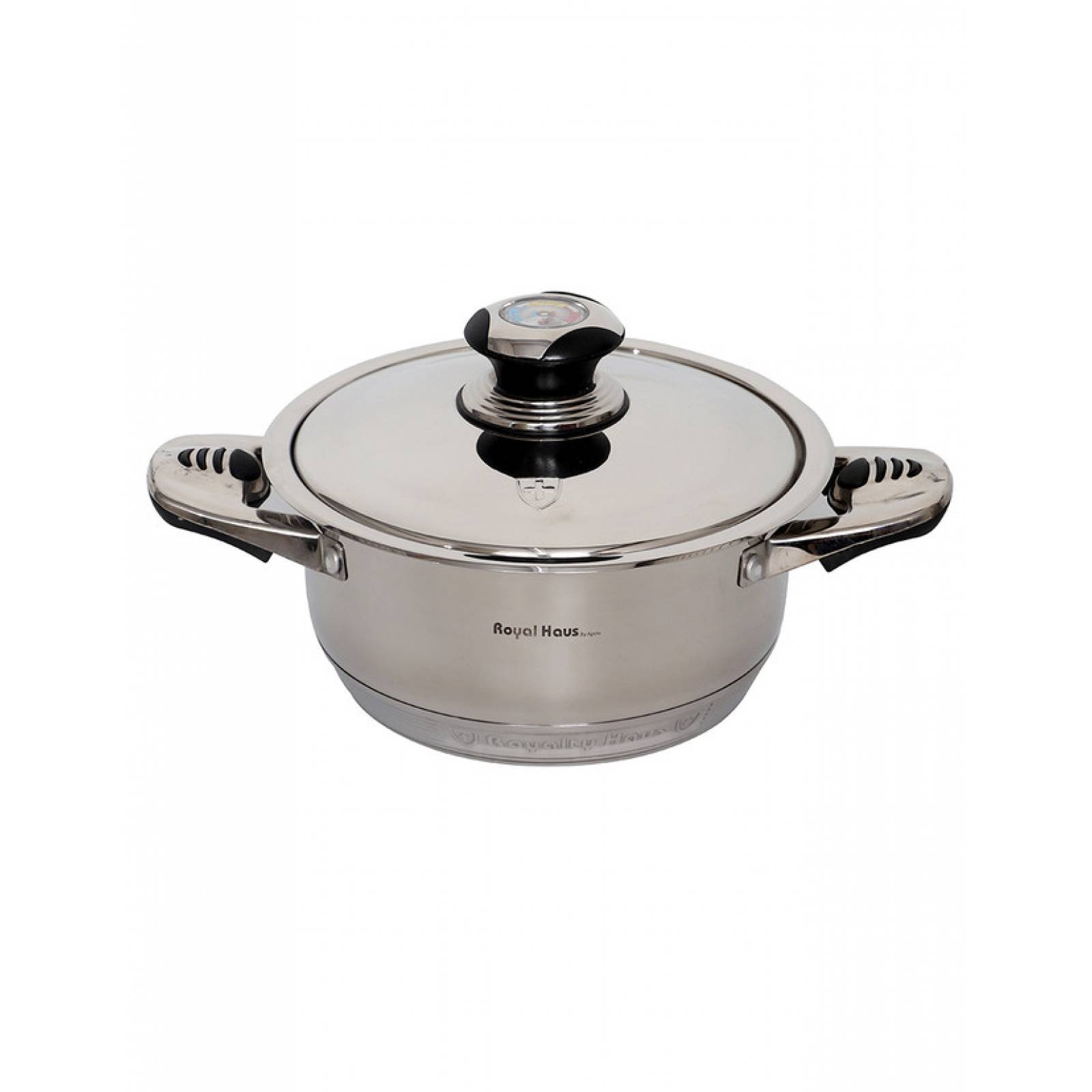 Batería Acero Inoxidable Royal Haus RH-16M Con 1 Sartén Marmoleado 16 Piezas