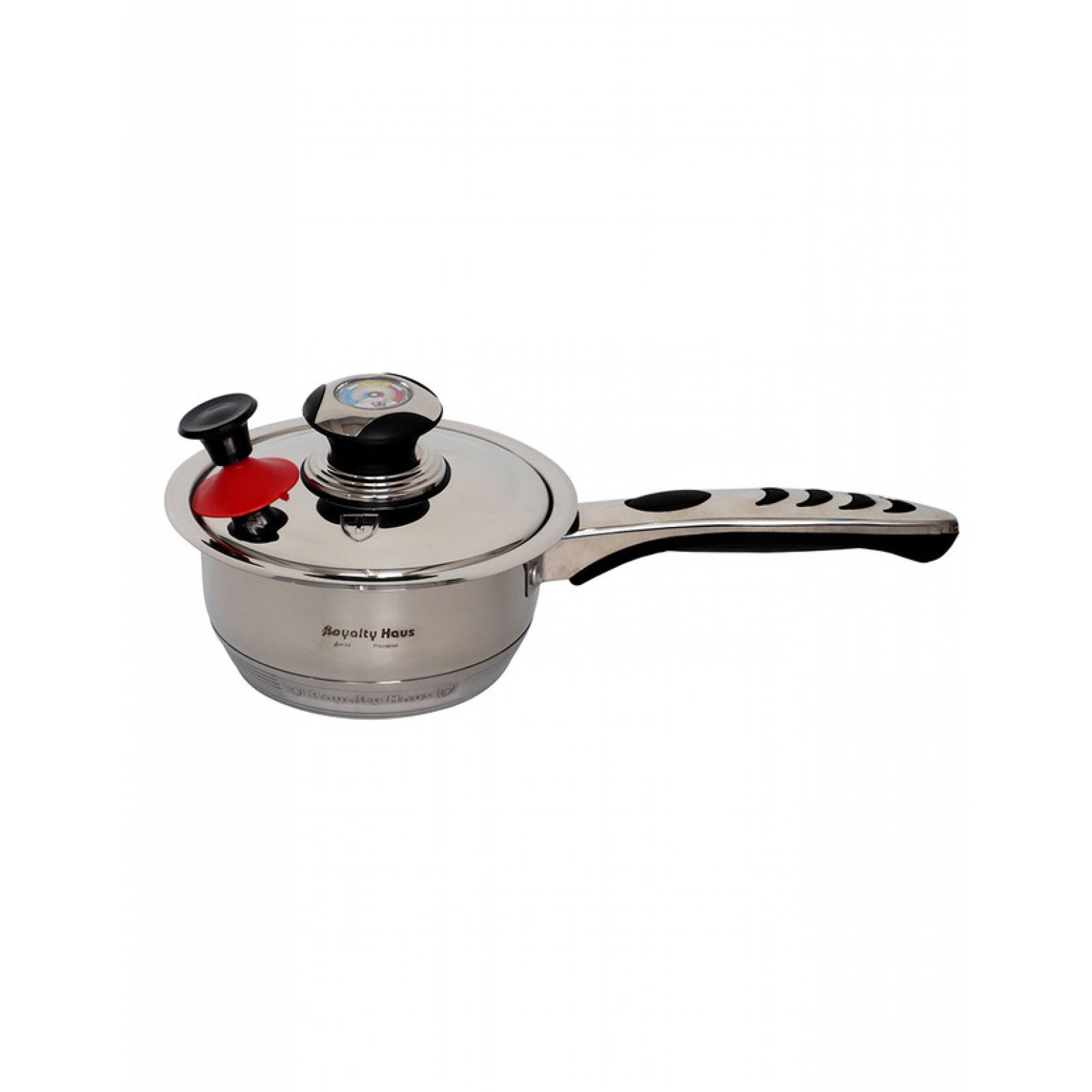 Batería Acero Inoxidable Royal Haus RH-16M Con 1 Sartén Marmoleado 16 Piezas