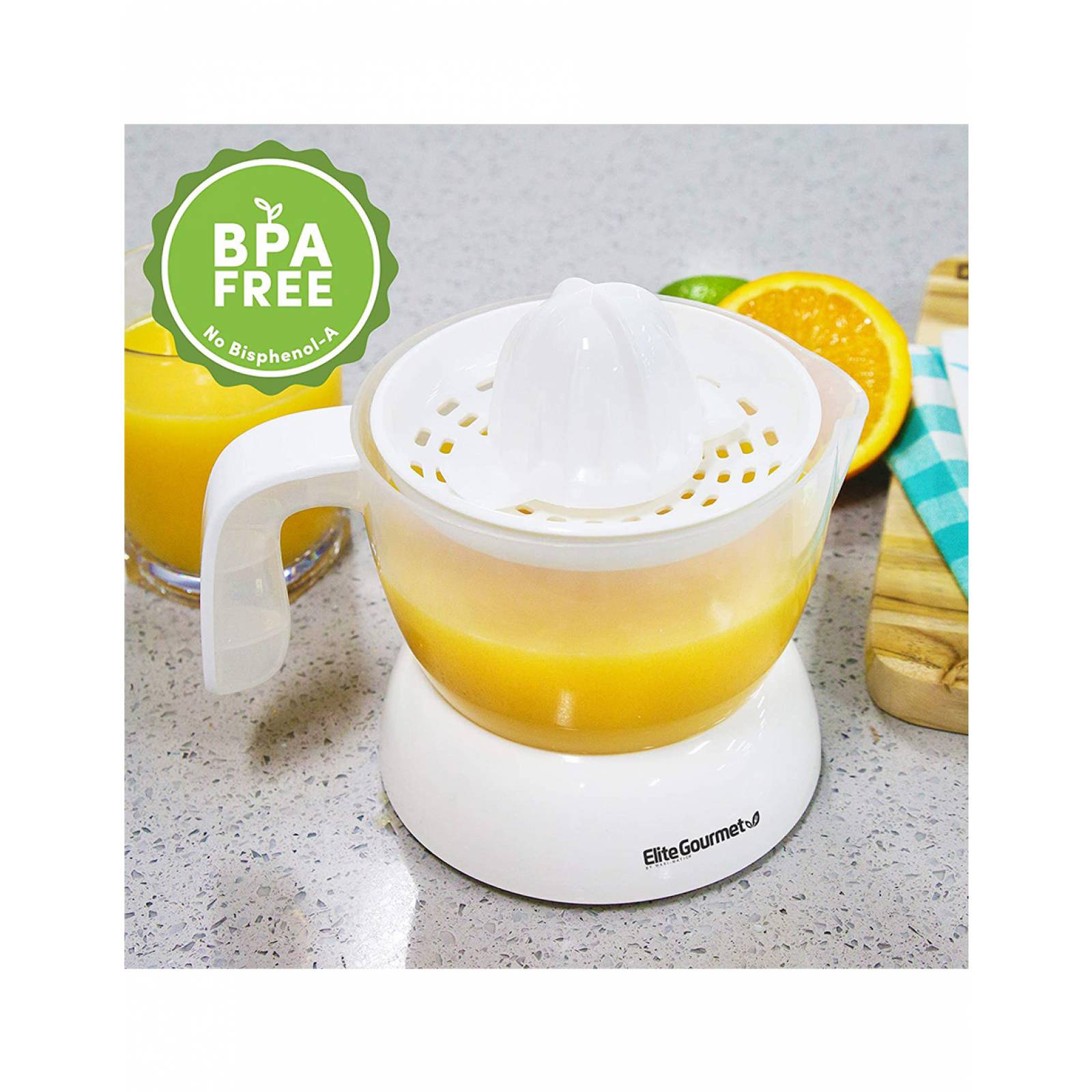 Exprimidor De Jugos Elite Gourmet ETS-411 Eléctrico 470 Ml Blanco