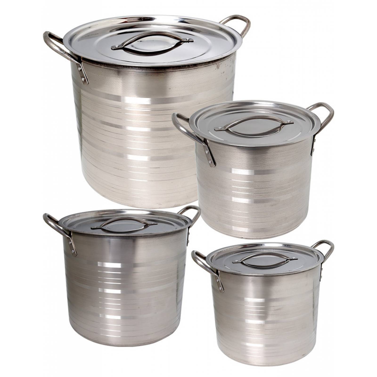 Ollas Con Tapa 8 Piezas Acero Inoxidable Royal Haus