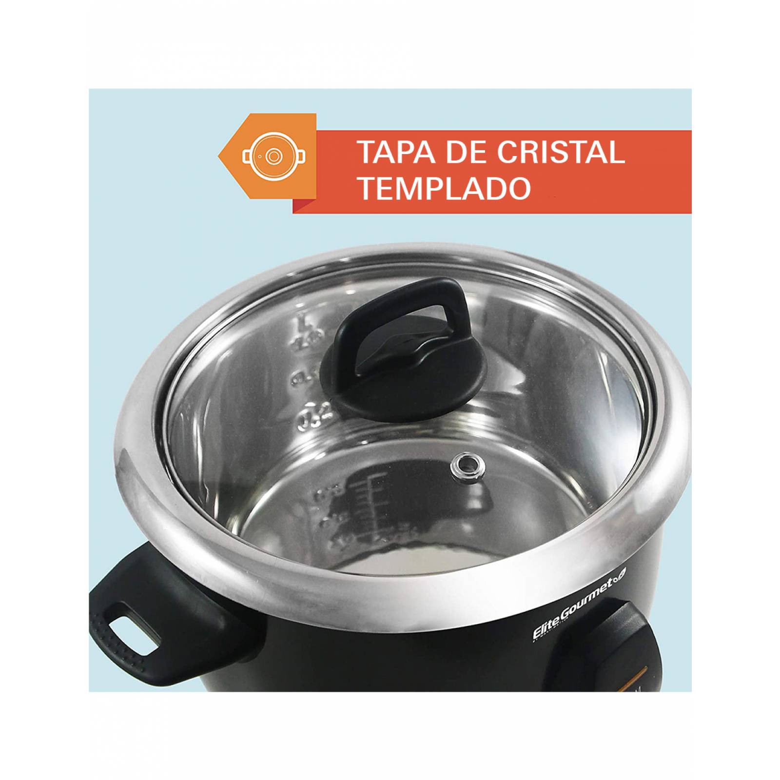 Arrocera Y Vaporera Eléctrica Acero Inoxidable Elite