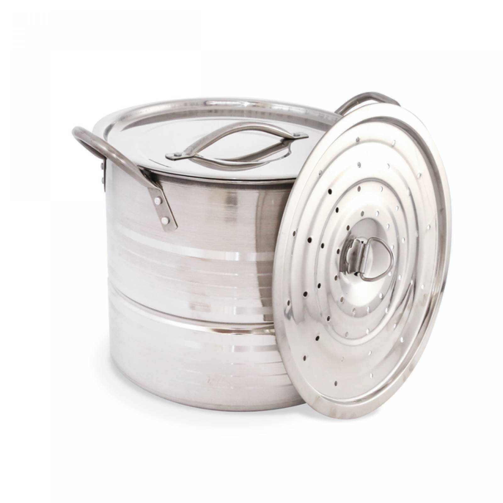 4 Ollas Vaporeras Acero Con Tapa Y Disco De Vapor Royal Haus