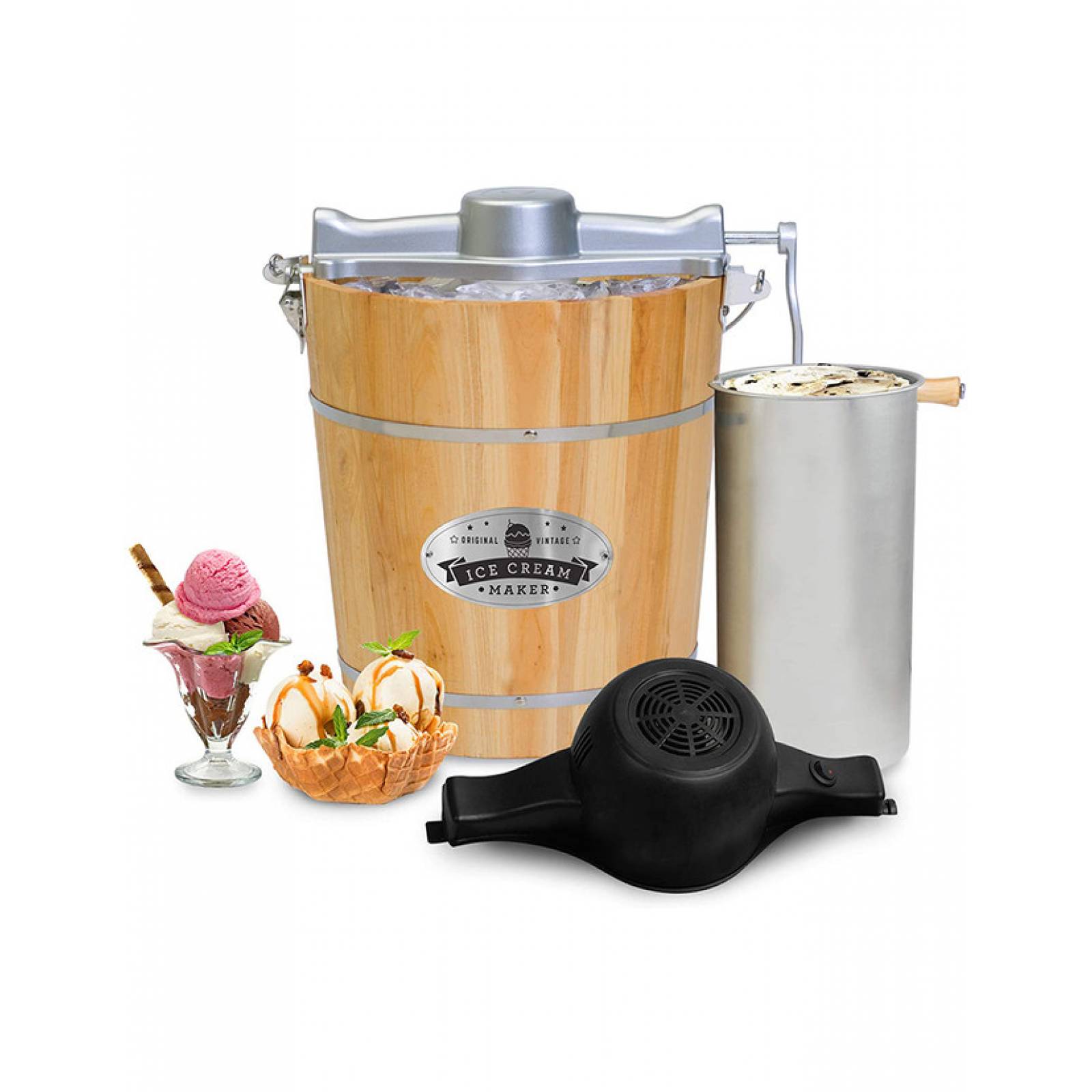Maquina Para Hacer Helado Elite Casero 4qt EIM-402 En Casa Elite Gourmet