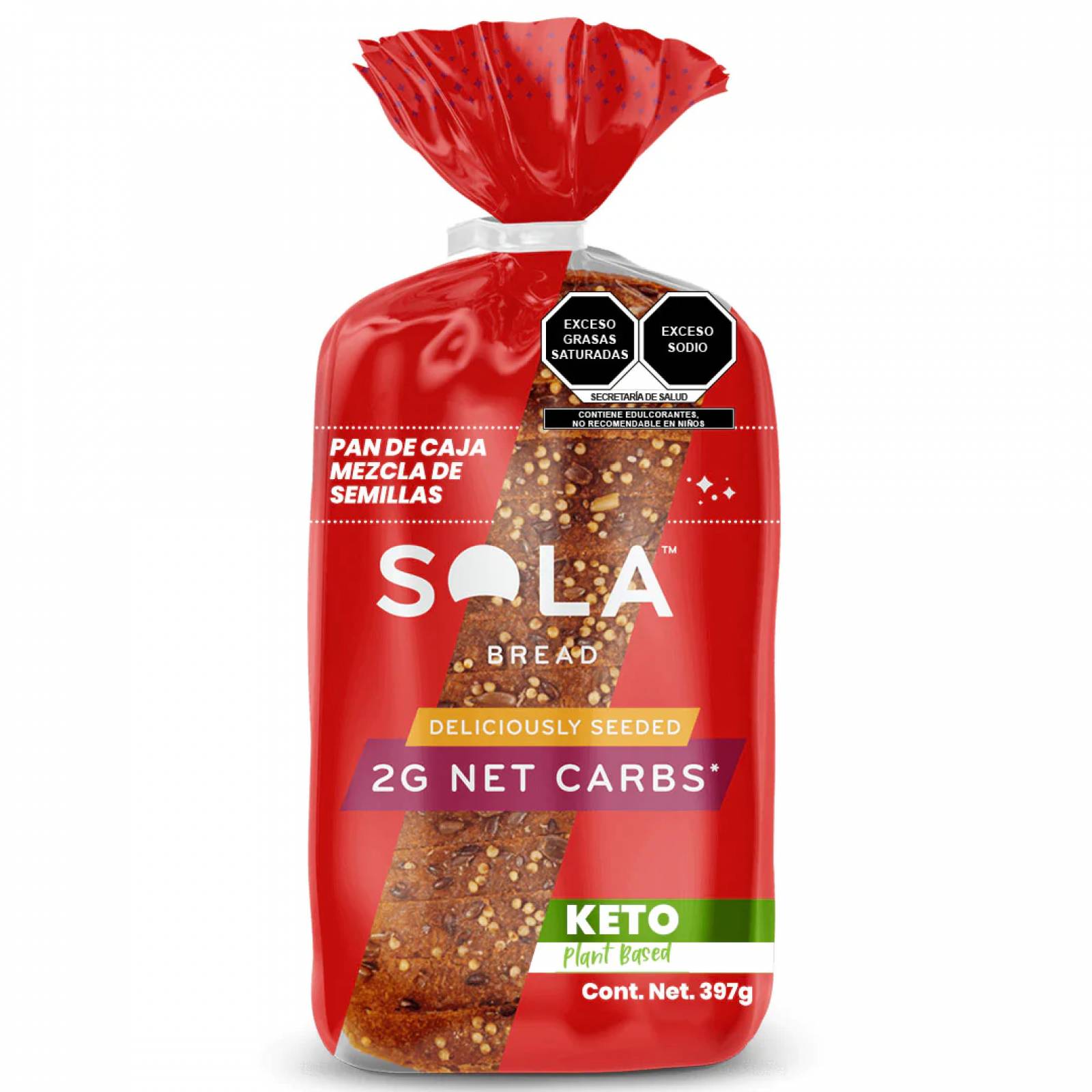 Pan Keto Multigrano 1 pieza, Sin Azúcar. SOLA